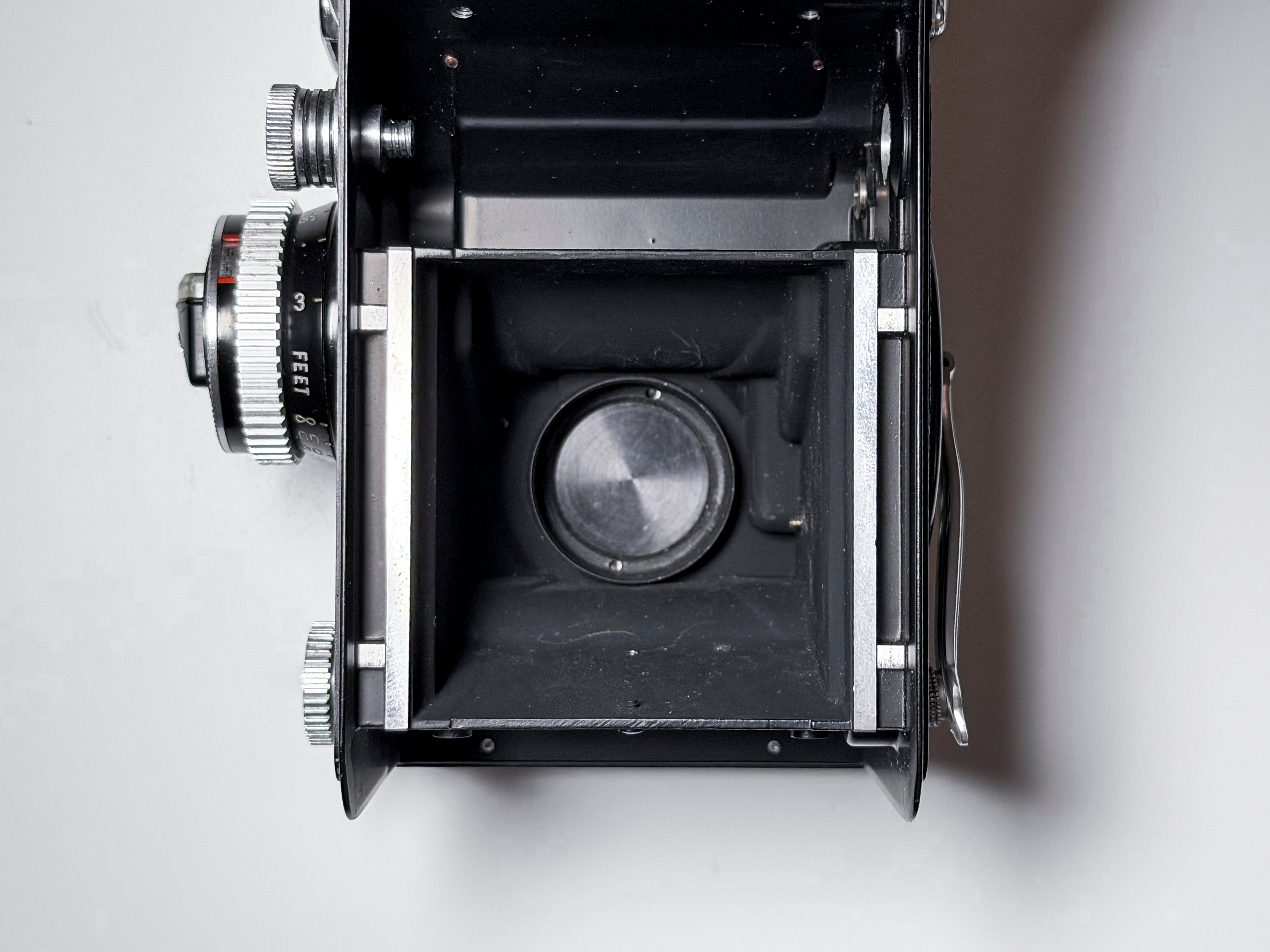 RARE! Rolleiflex 3.5F Exposure Unit Dummy Model Shutterless - Good Condition