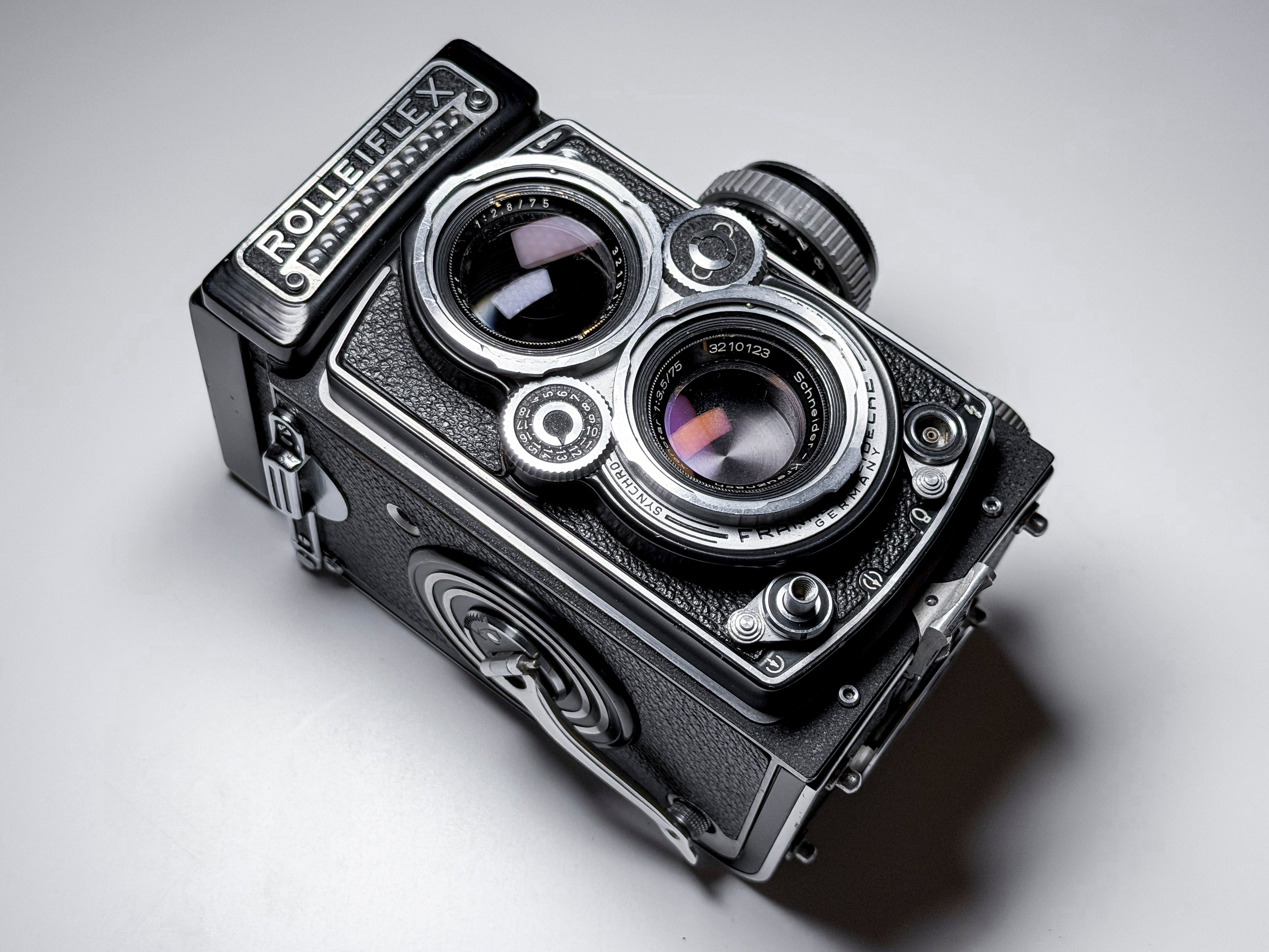 RARE! Rolleiflex 3.5F Exposure Unit Dummy Model Shutterless - Good Condition