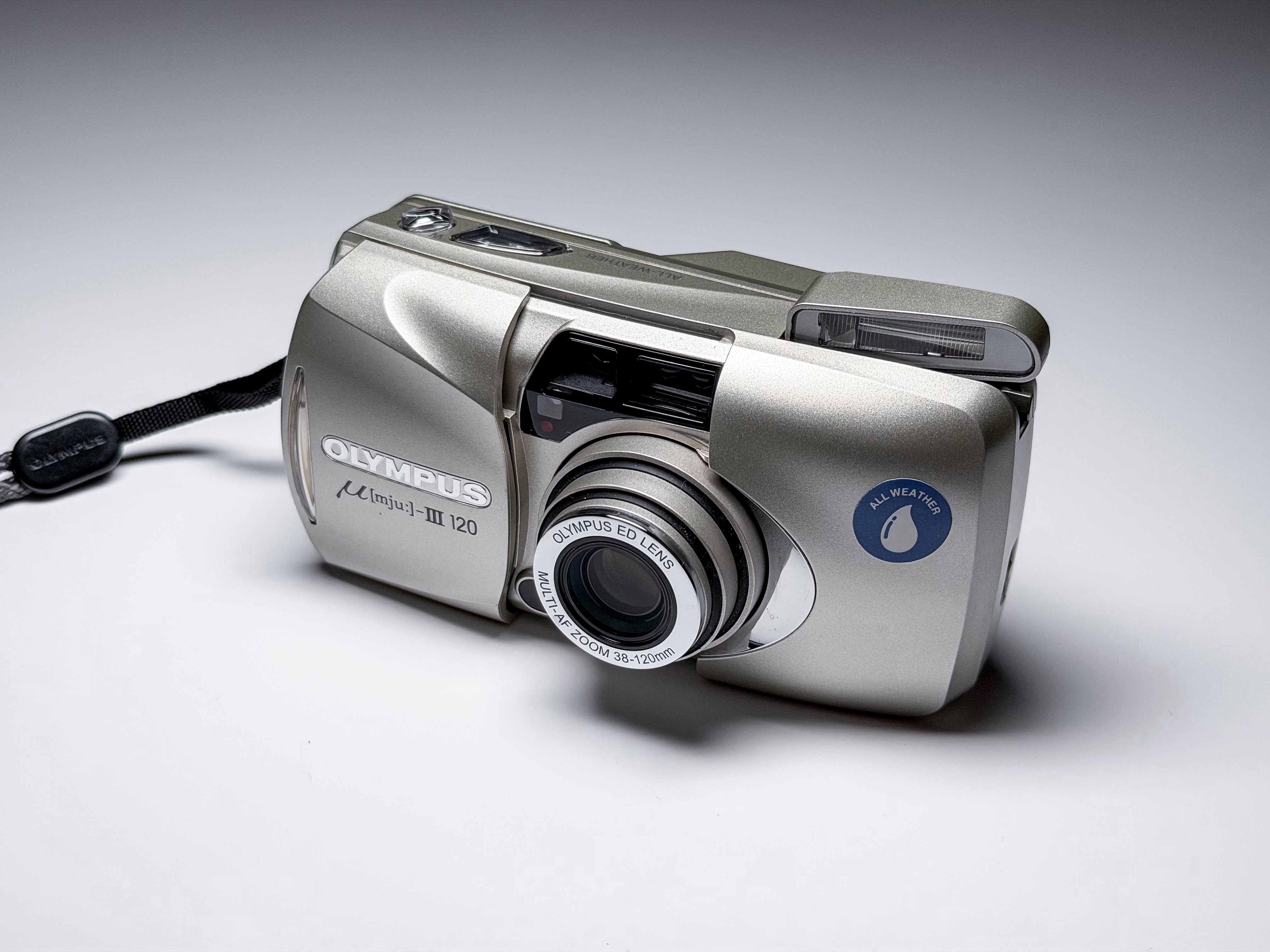 Olympus Mju III 120 35mm Compact Film Camera - Film Tested, Near Mint