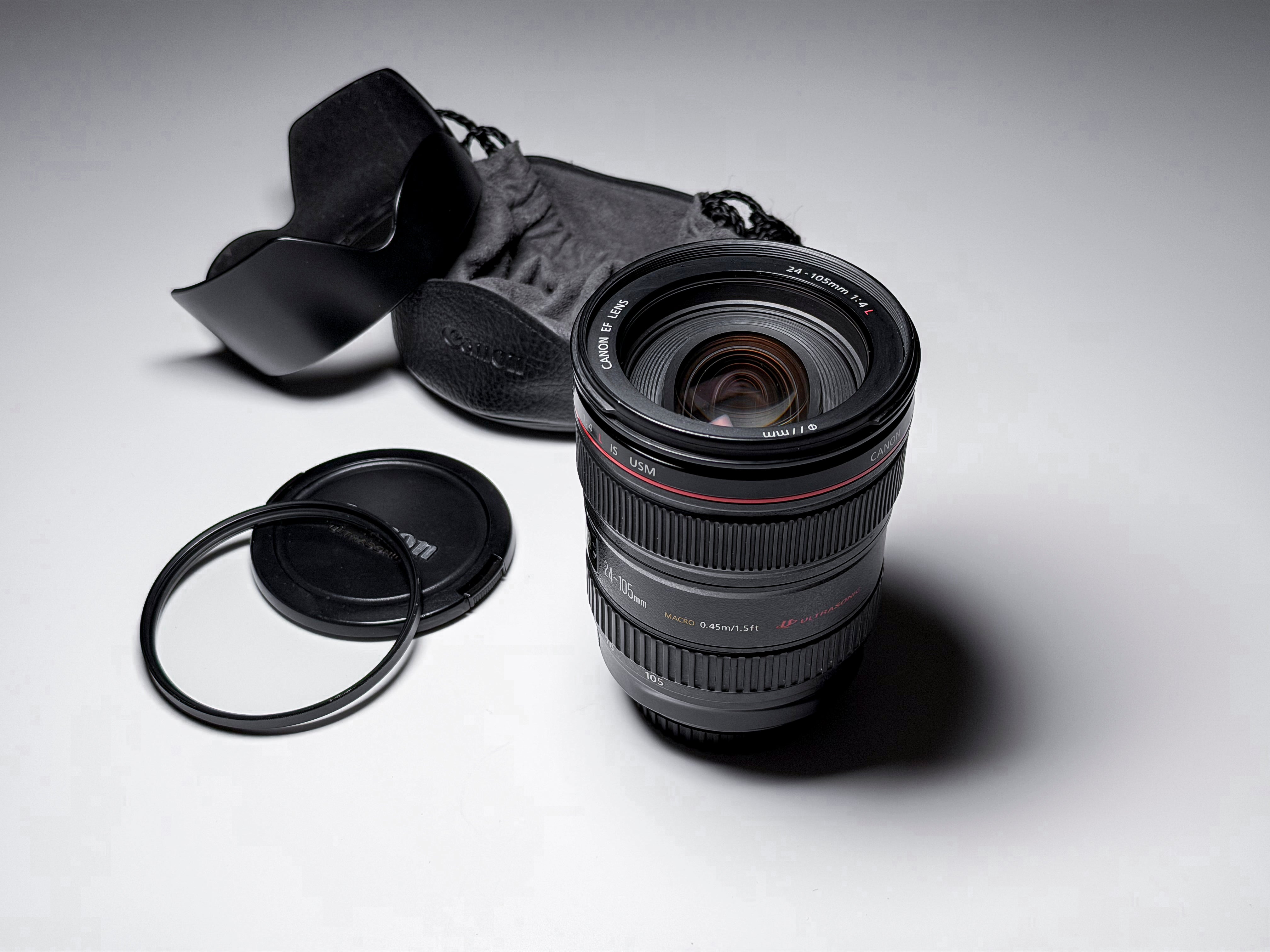 Canon 24-105mm f/4.0 L IS USM EF EOS Lens - 1 Year Warranty, Excellent