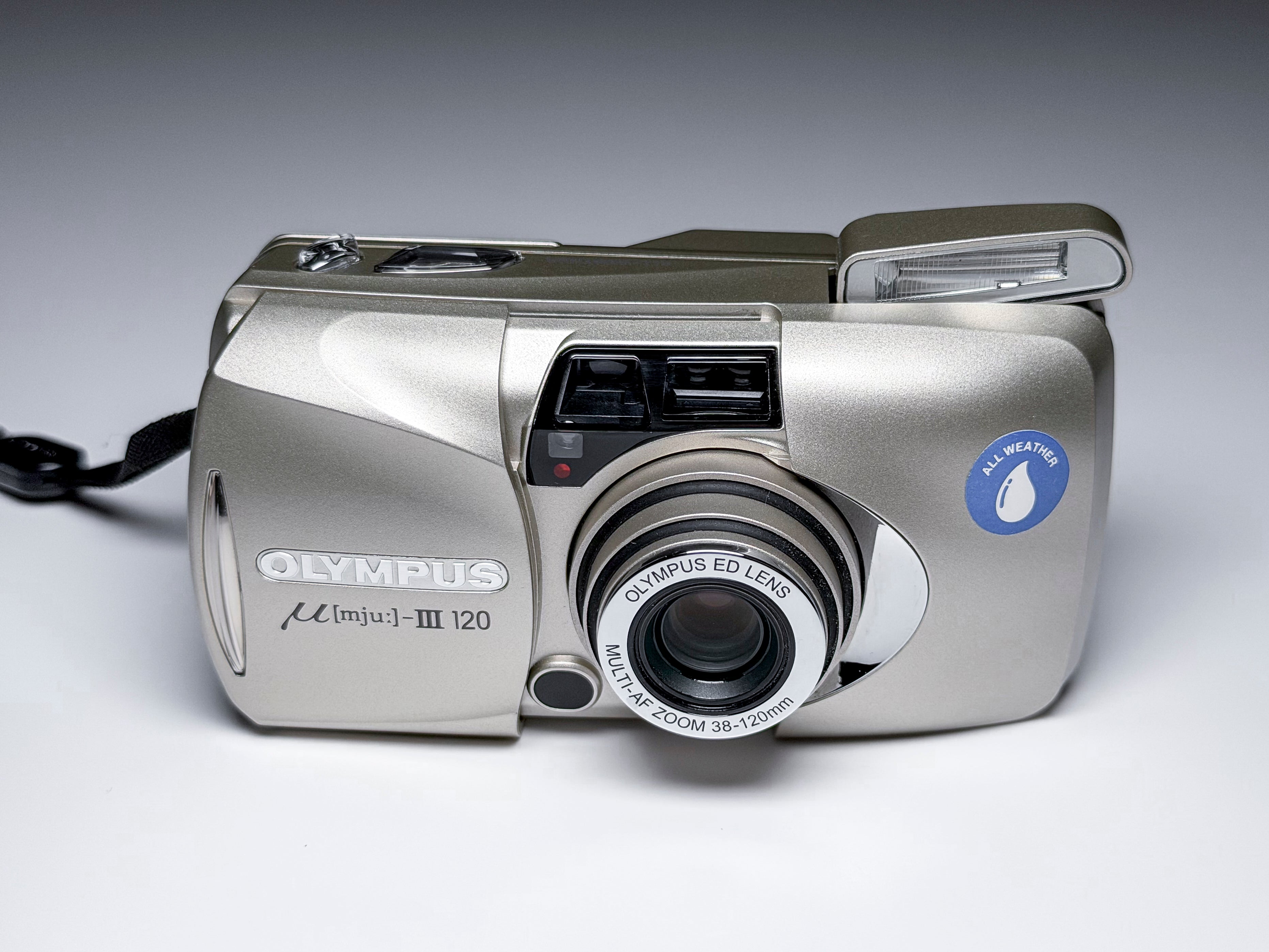 Olympus Mju III 120 35mm Compact Film Camera - Film Tested, Near Mint