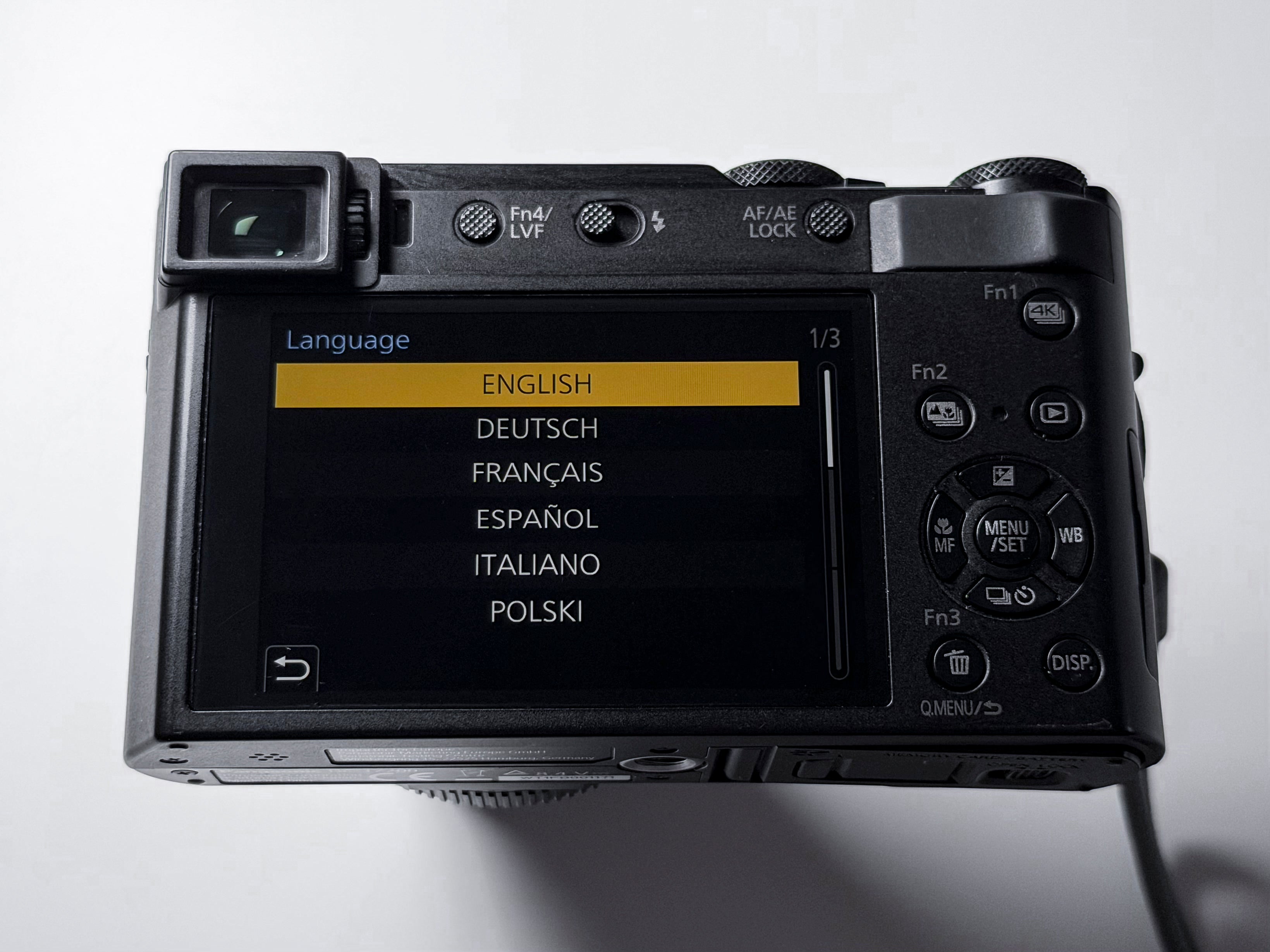Panasonic Lumix TZ200 ZS200 15x Leica Lens - Excellent, Touch defect