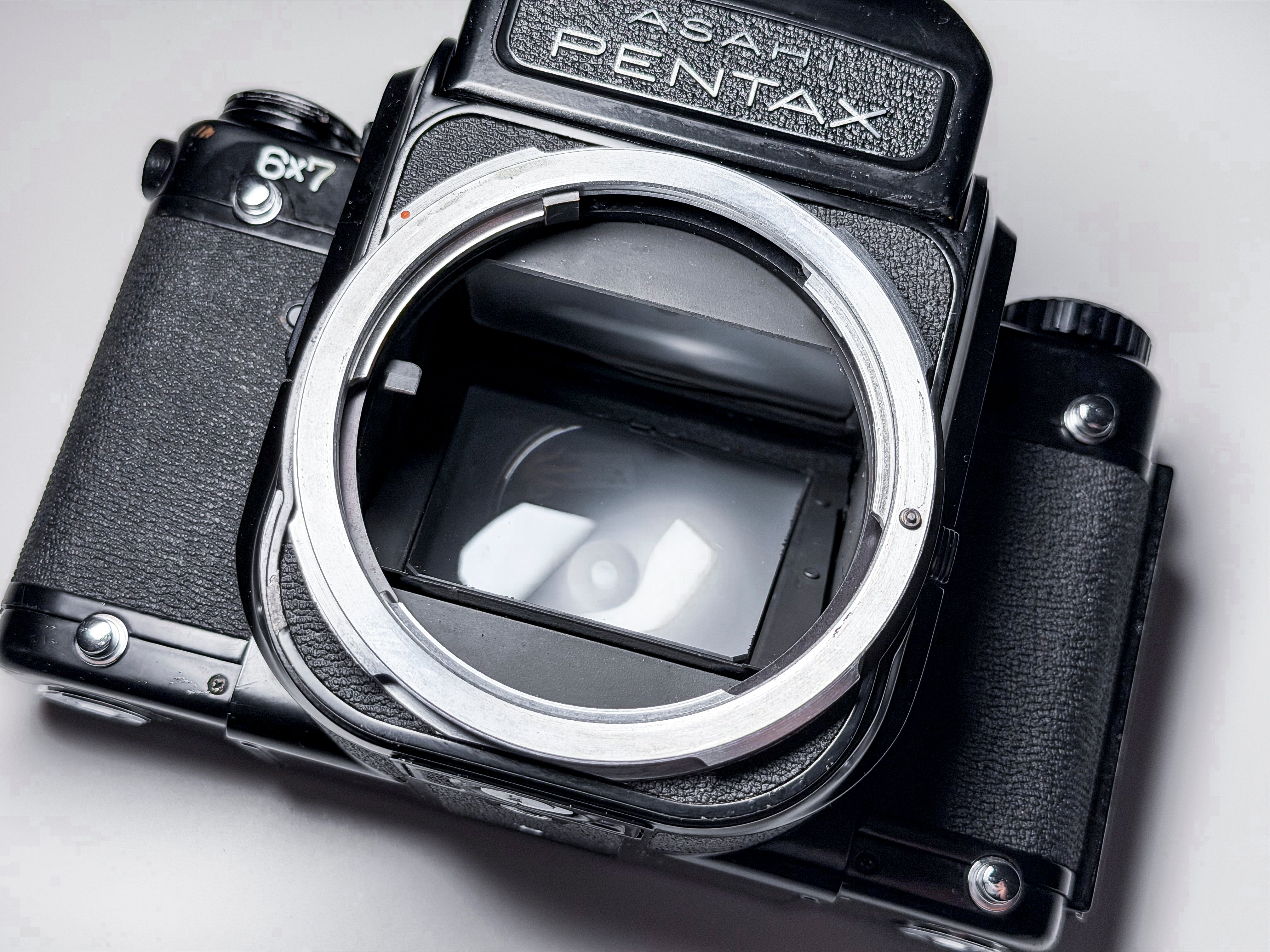 Pentax 67 MLU + 105mm f/2.4 120 Film SLR + Rare Case - Perfectly Working 6x7