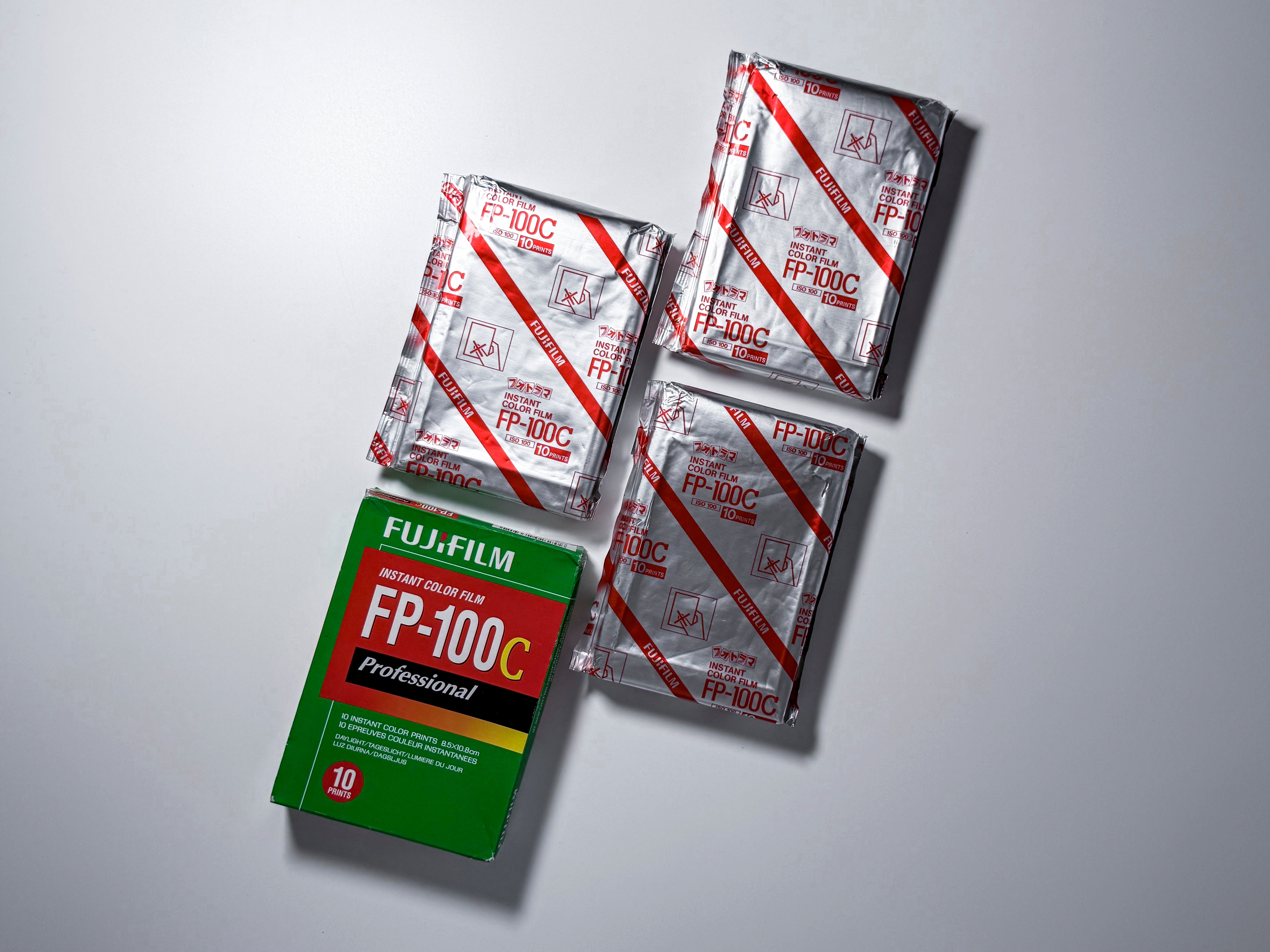 Fujifilm FP-100C Instant Color Film 4 Units 40 Prints, Expired 2015 Fuji FP100C