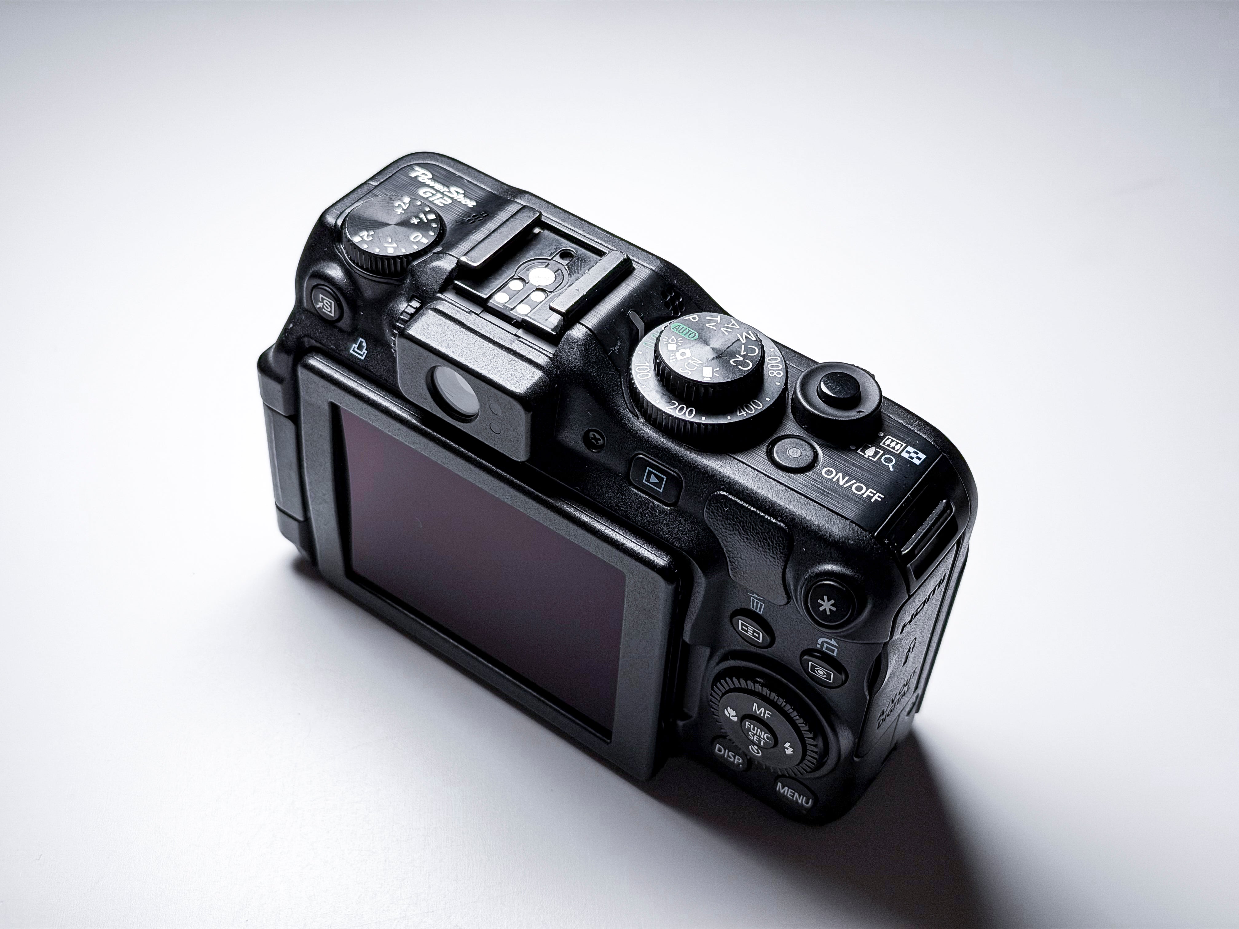 Canon G12 Powershot CCD Compact Camera - Working, Display Issue, Read