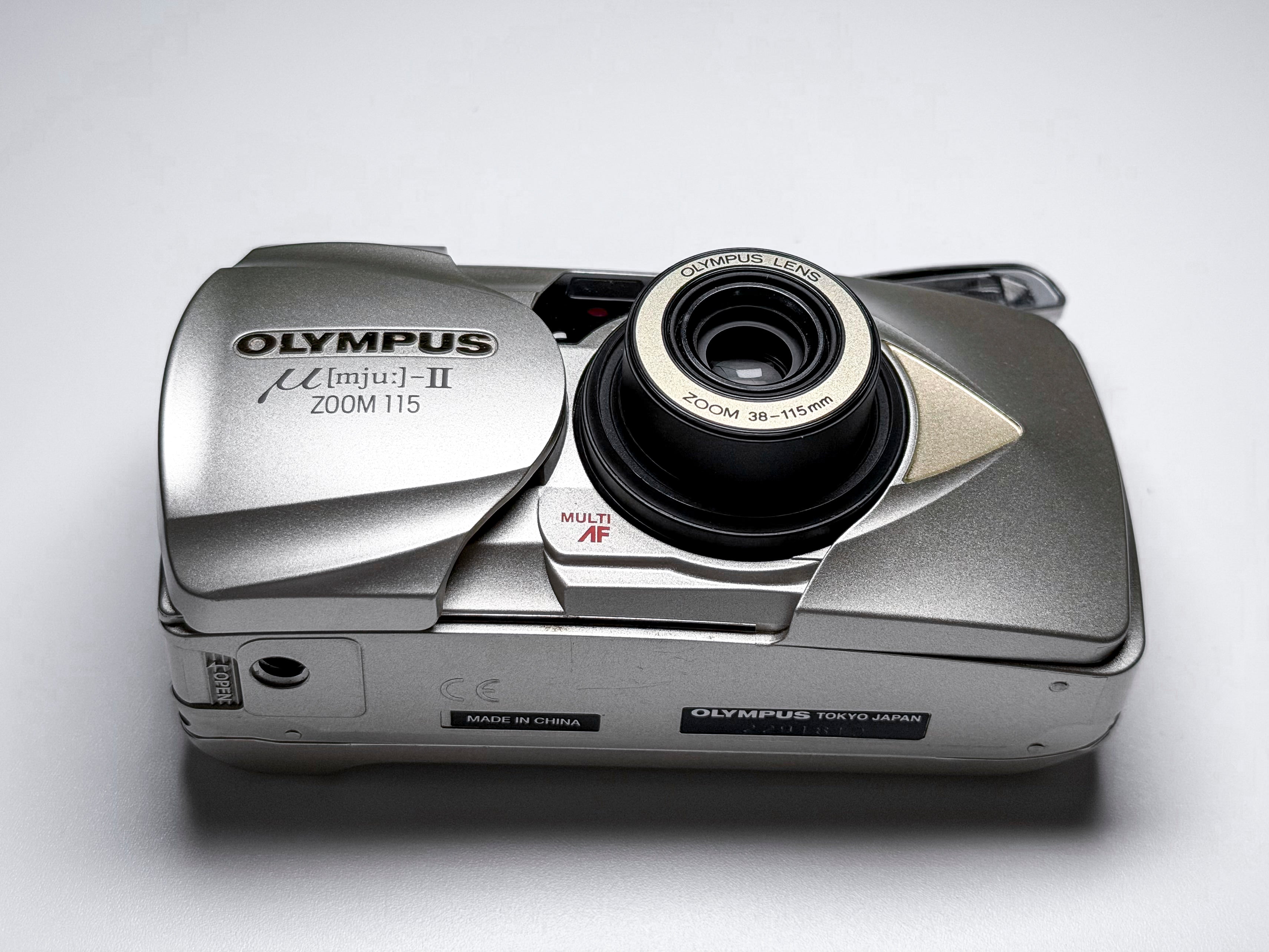 Olympus Mju II Zoom 115 + Case 35mm Analog Point&Shoot - Excellent, Film Tested