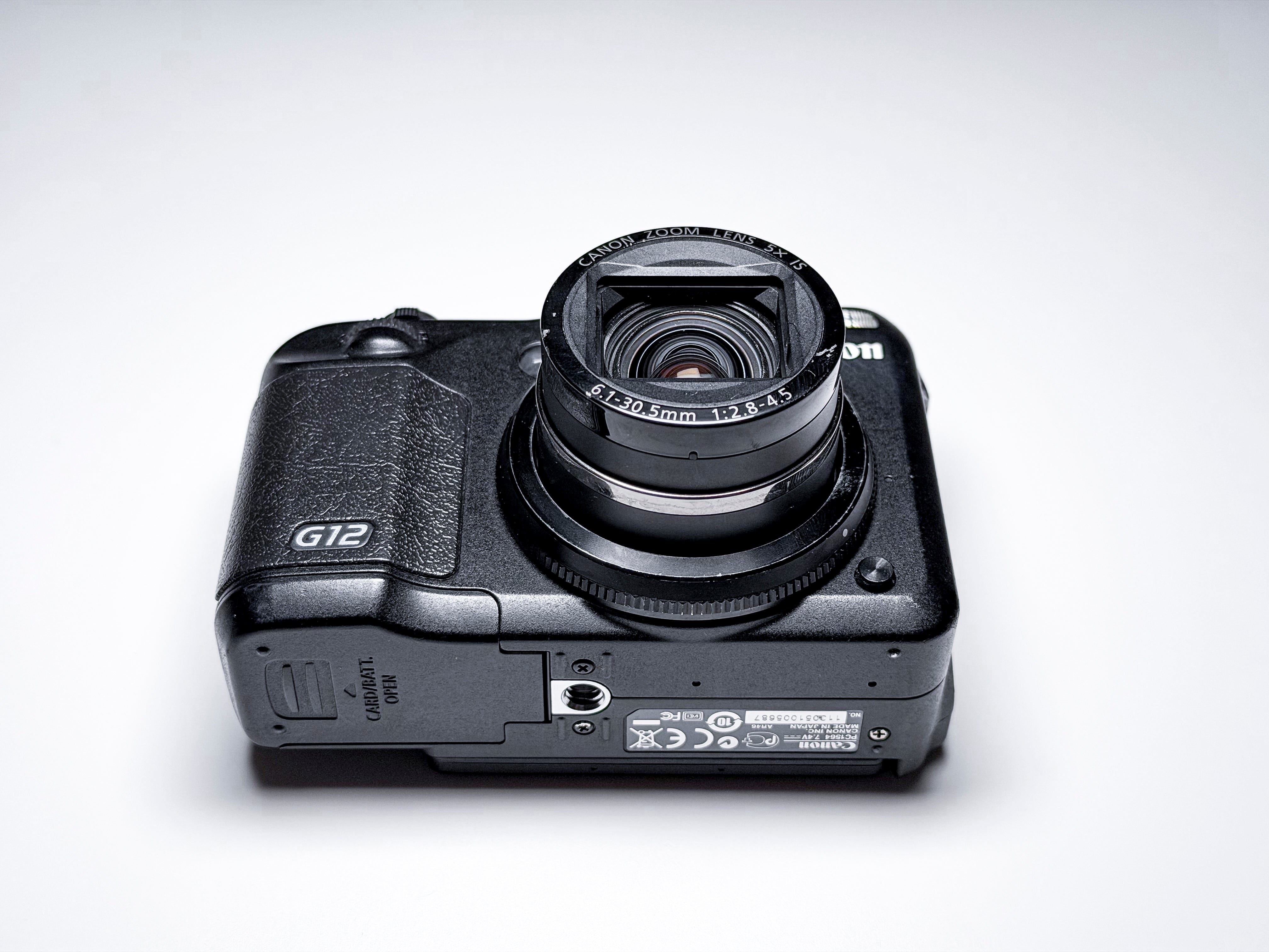 Canon G12 Powershot CCD Compact Camera - Working, Display Issue, Read