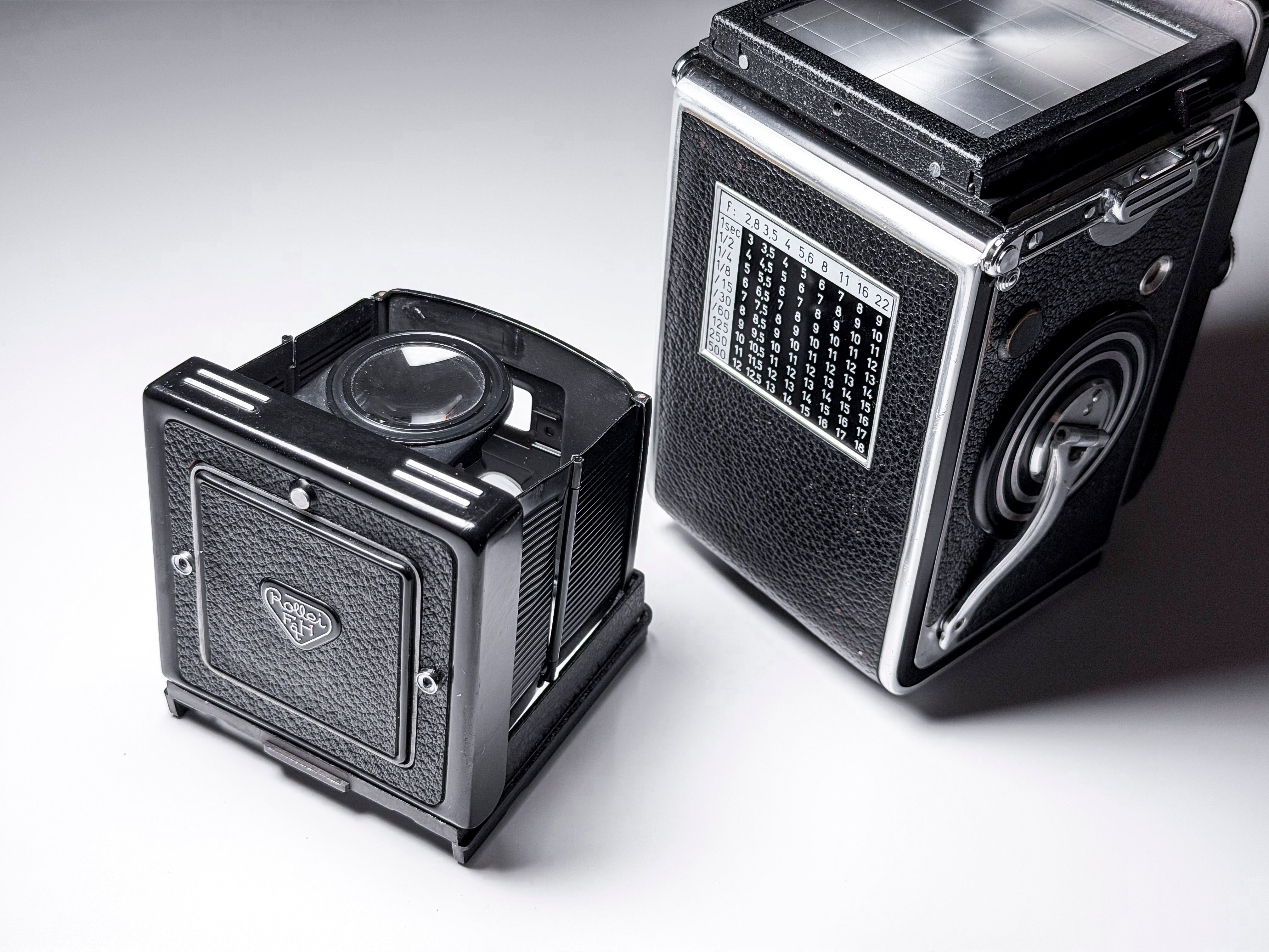 Rolleiflex 2.8F Medium Format TLR Planar, Excellent Film Tested with Accessories