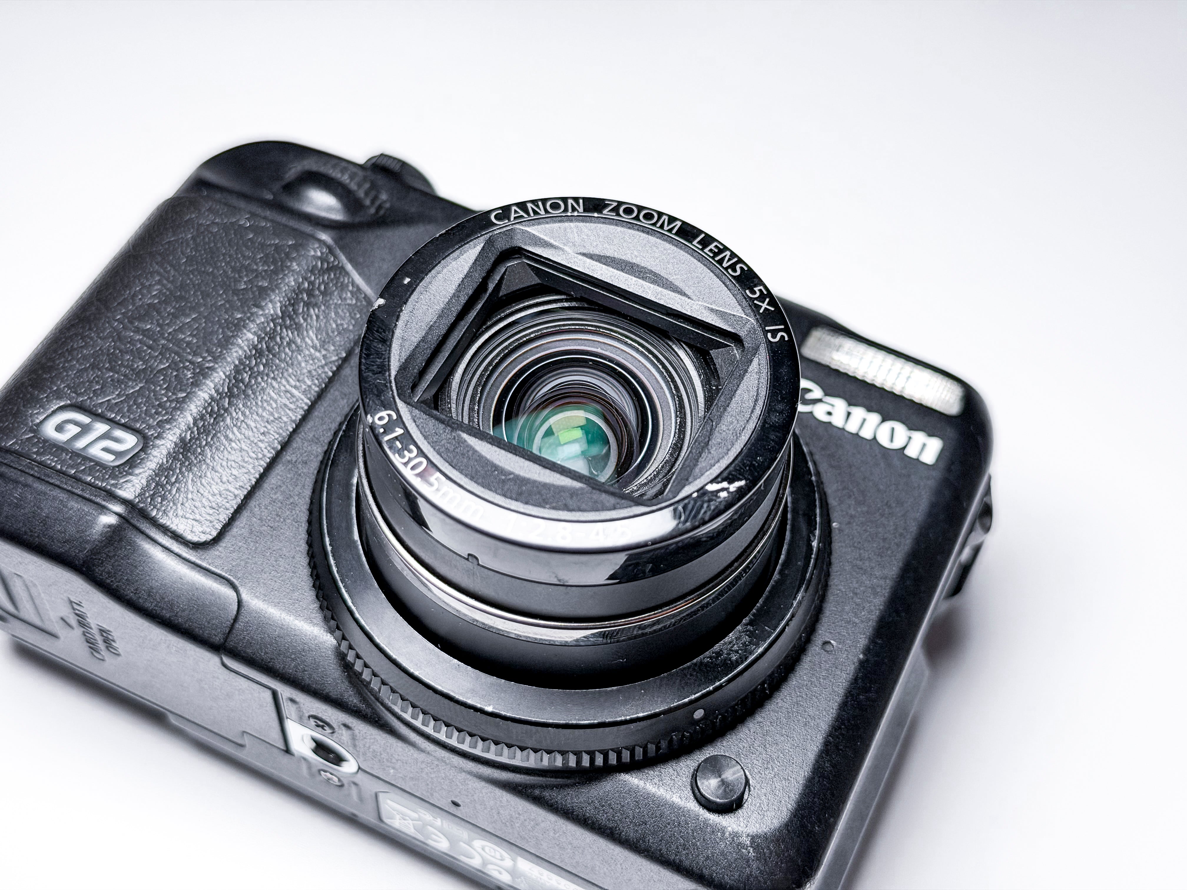 Canon G12 Powershot CCD Compact Camera - Working, Display Issue, Read