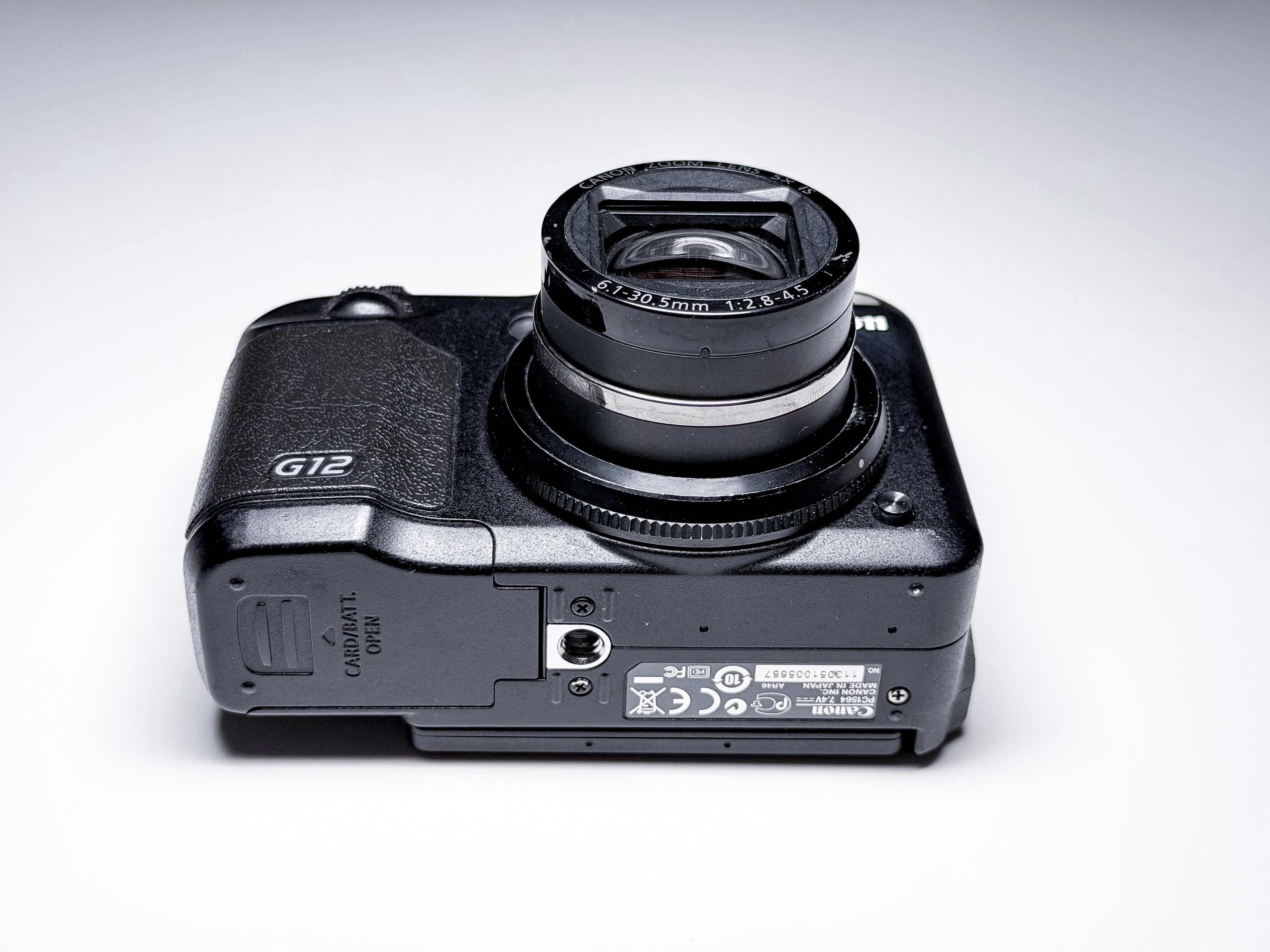 Canon G12 Powershot CCD Compact Camera - Working, Display Issue, Read
