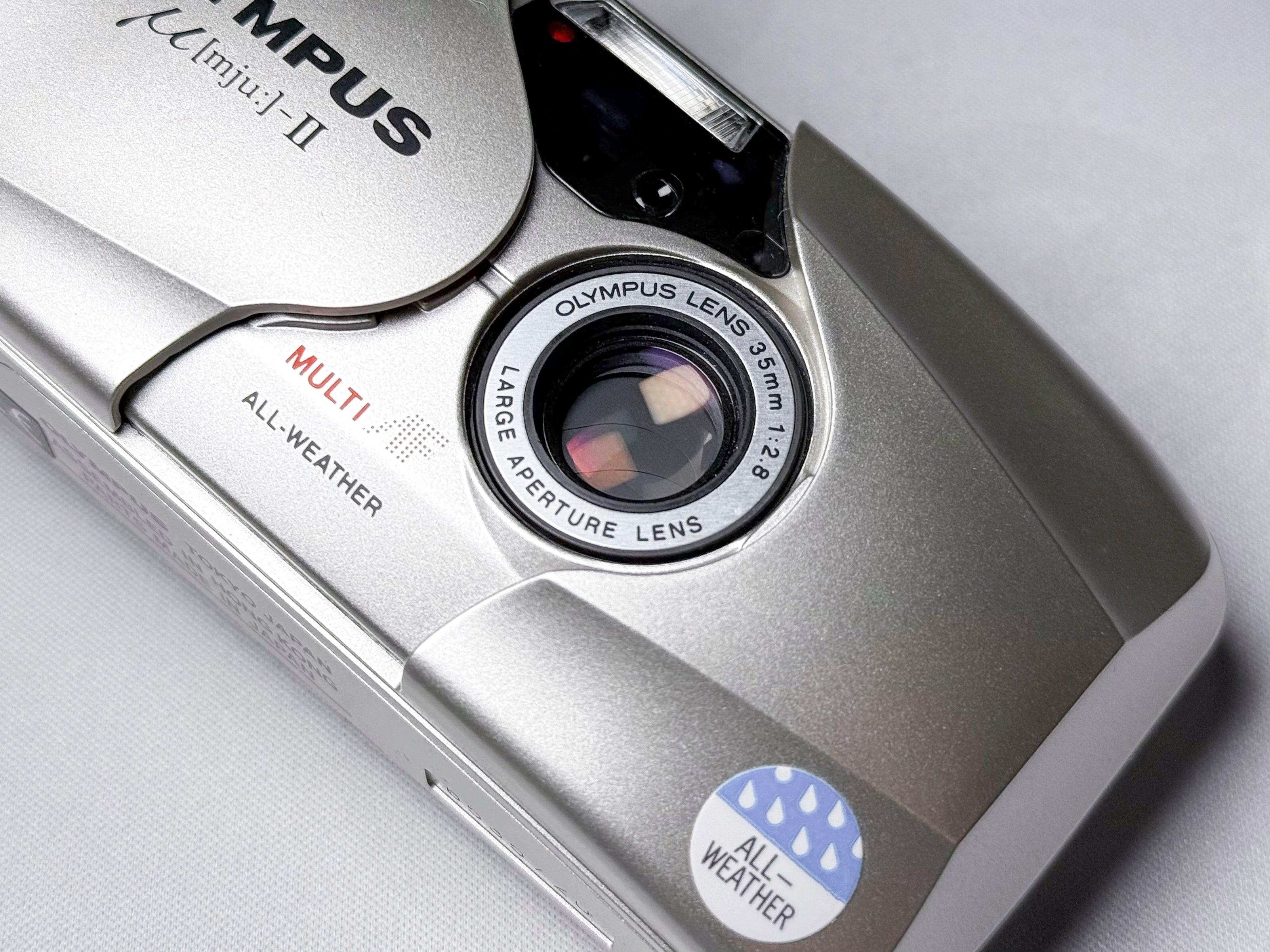 Rare! Olympus Mju II 35mm Film Camera Stylus Epic - Box and Papers, Near Mint