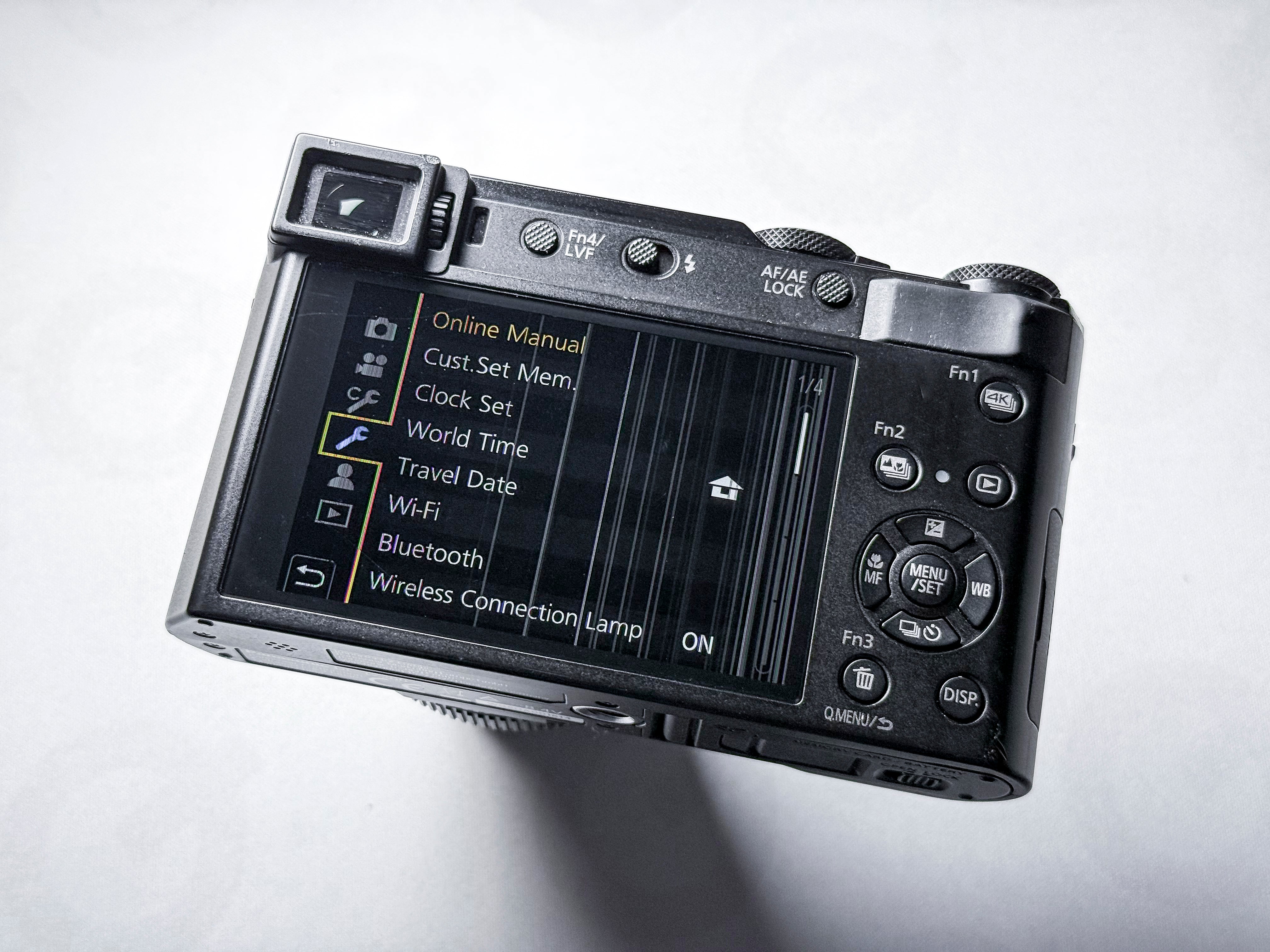Panasonic Lumix TZ200 / ZS220 / ZS200 Leica 24-360mm 1" - Working, Screen Issue