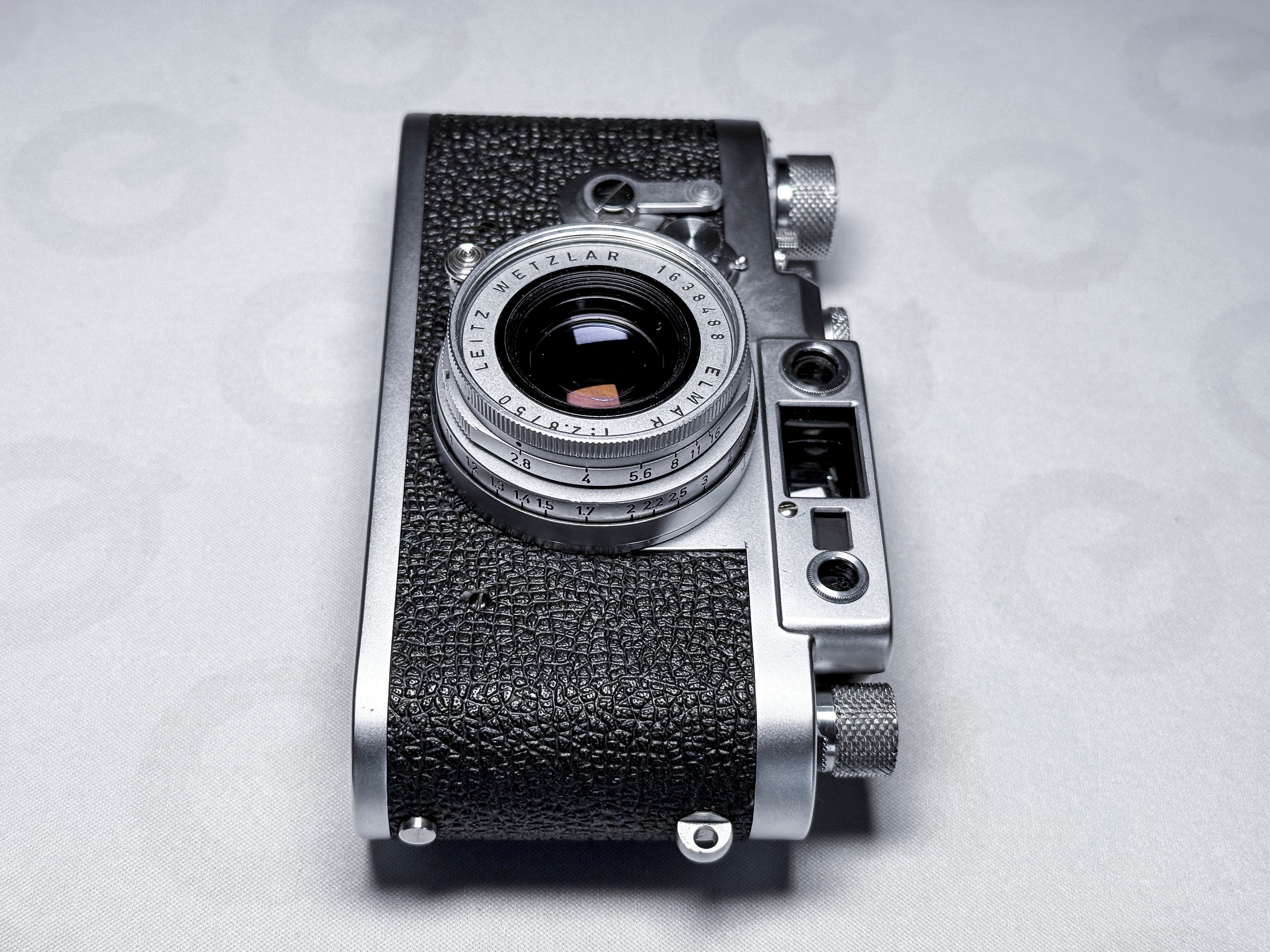 Rare! Leica IIIg + Elmar 50mm f/2.8 + Hood - Excellent Condition