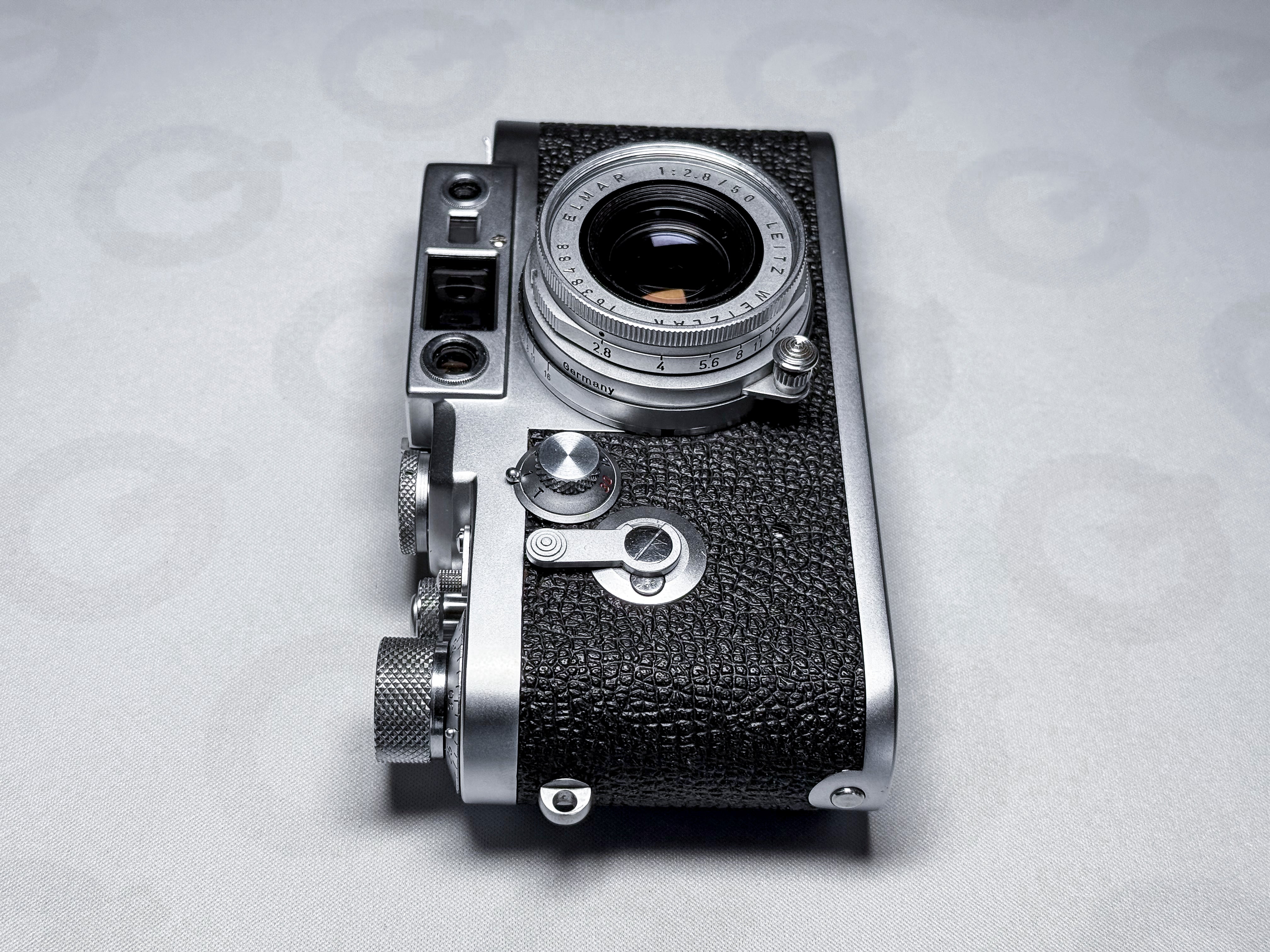 Rare! Leica IIIg + Elmar 50mm f/2.8 + Hood - Excellent Condition