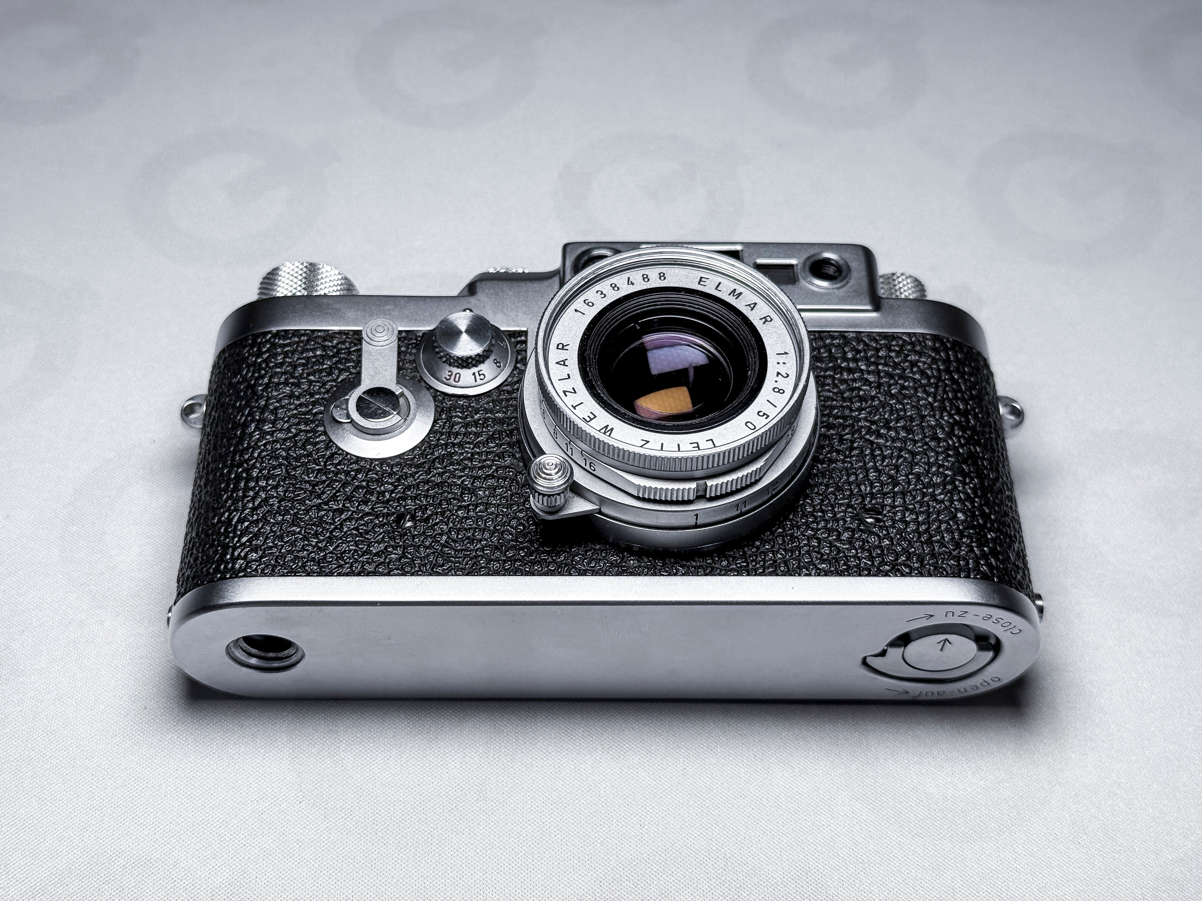 Rare! Leica IIIg + Elmar 50mm f/2.8 + Hood - Excellent Condition