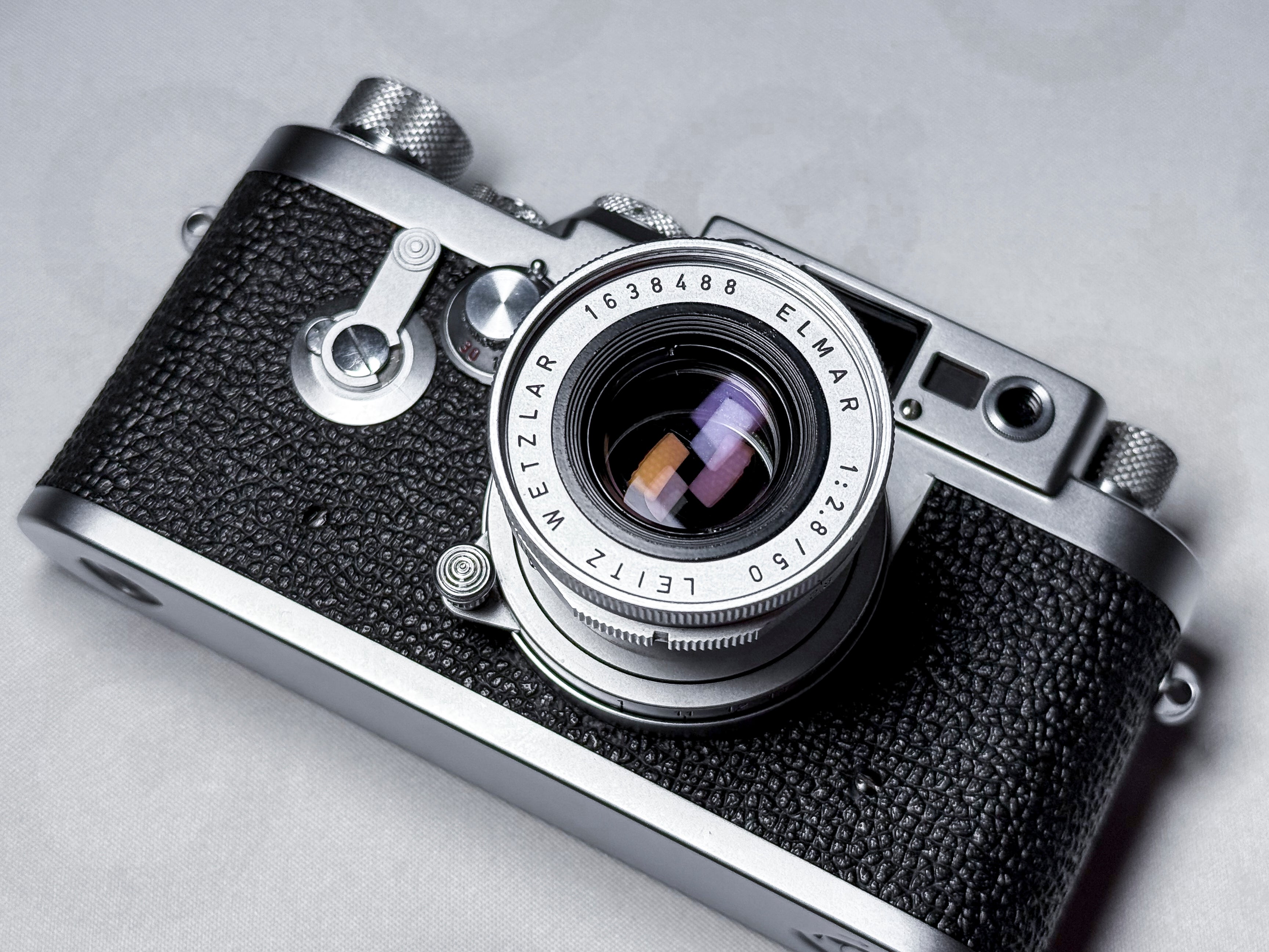 Rare! Leica IIIg + Elmar 50mm f/2.8 + Hood - Excellent Condition