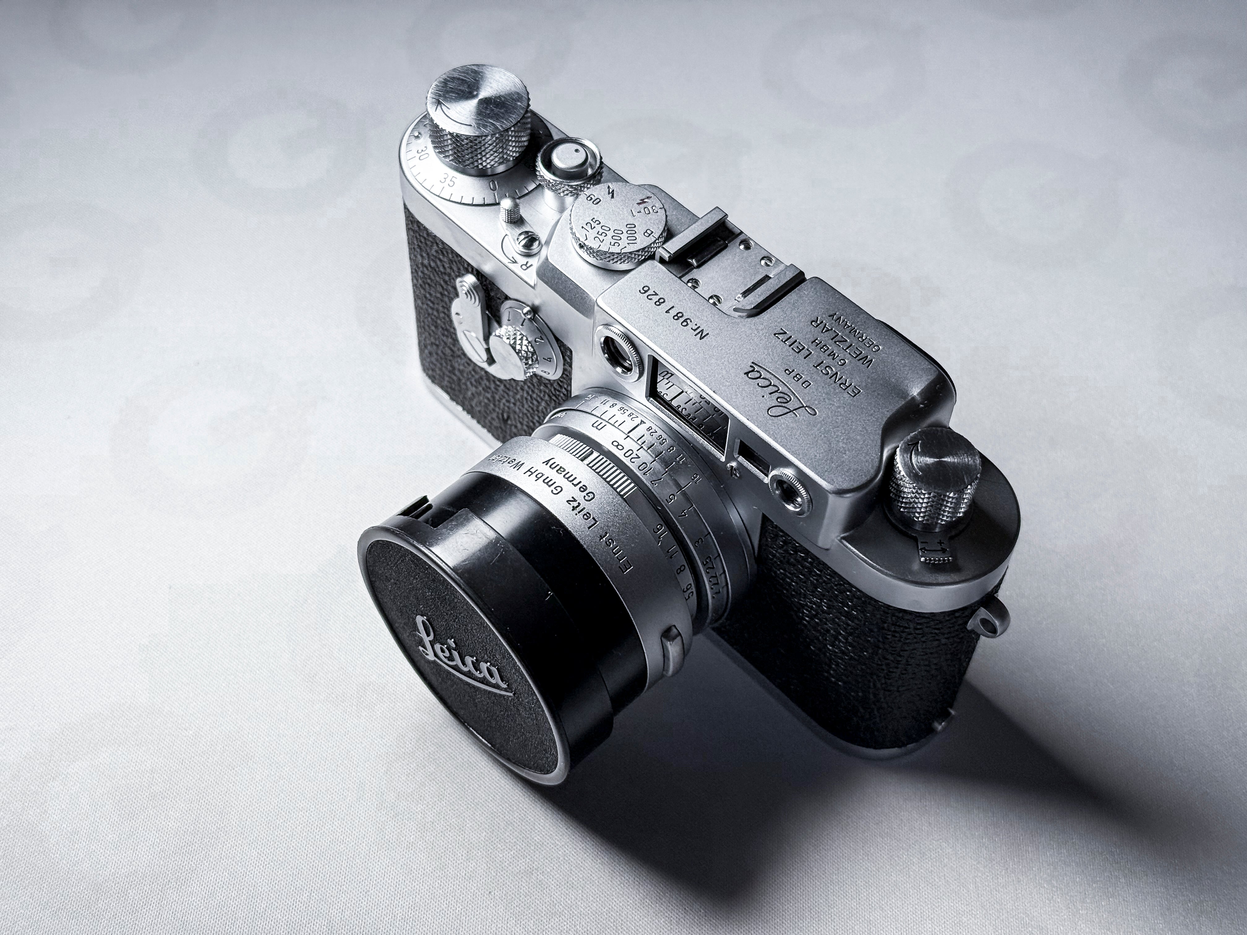 Rare! Leica IIIg + Elmar 50mm f/2.8 + Hood - Excellent Condition