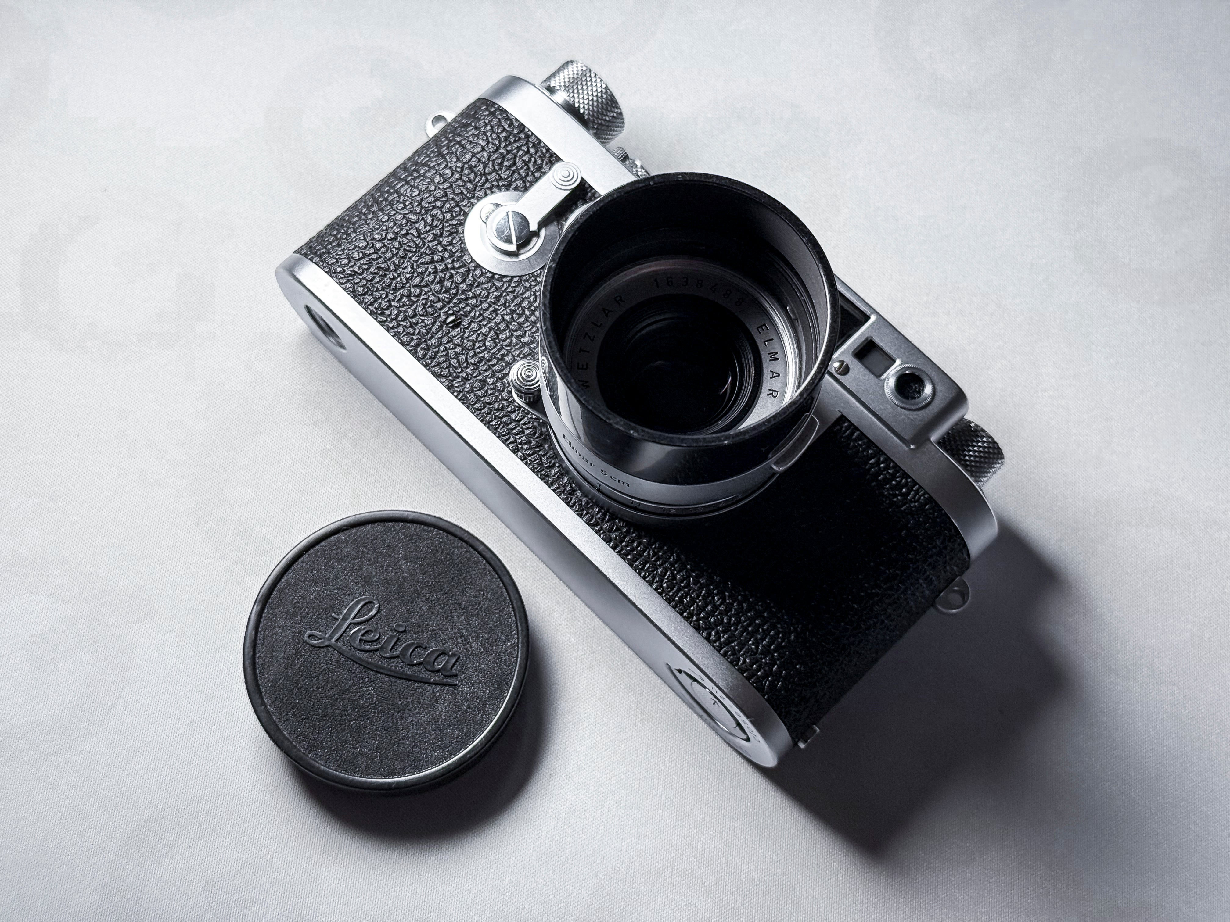 Rare! Leica IIIg + Elmar 50mm f/2.8 + Hood - Excellent Condition