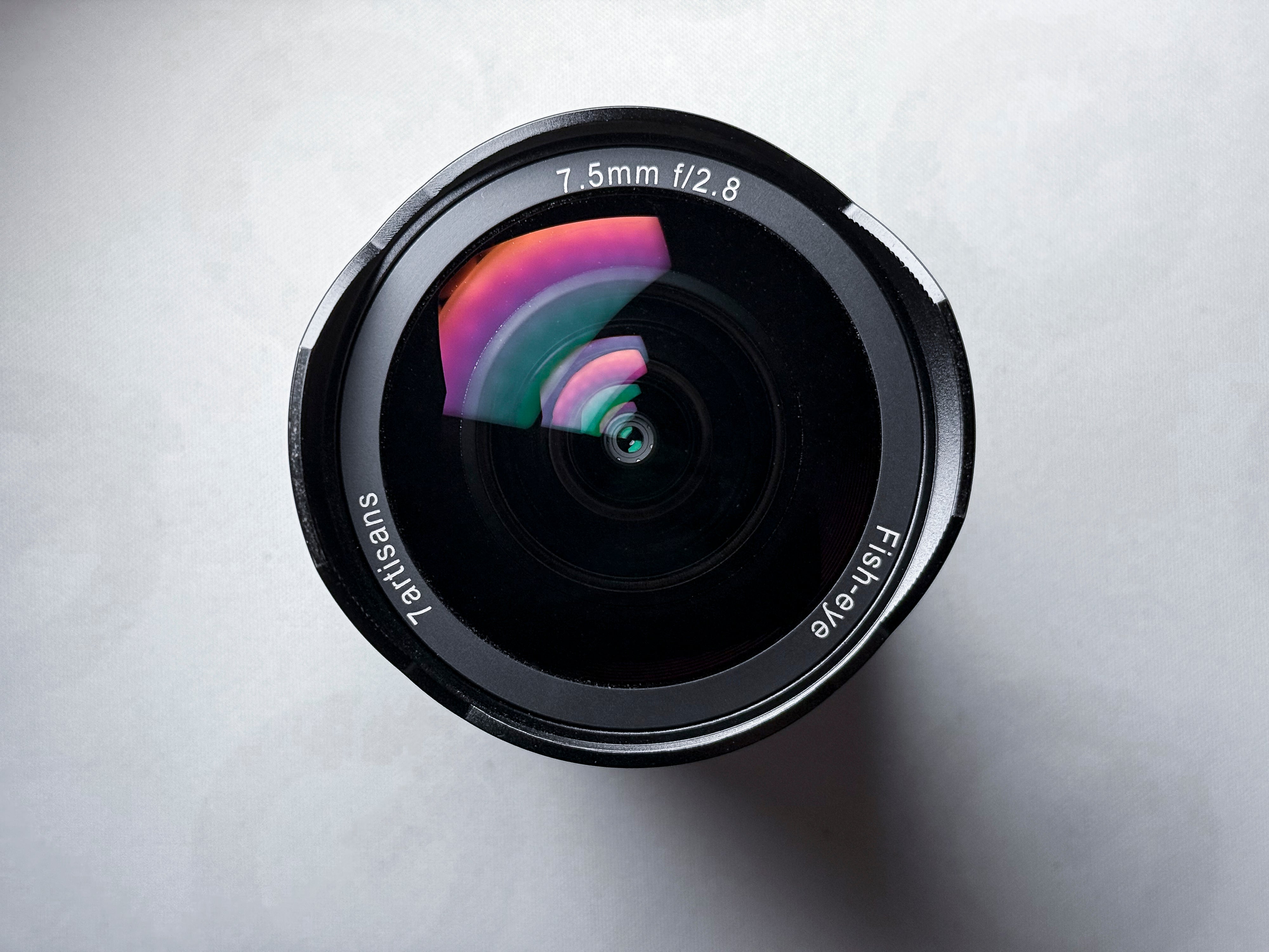 Fisheye 7,5 mm f/2,8 7Artisans per M43 Quattro Terzi - Garanzia di 1 anno, eccellente