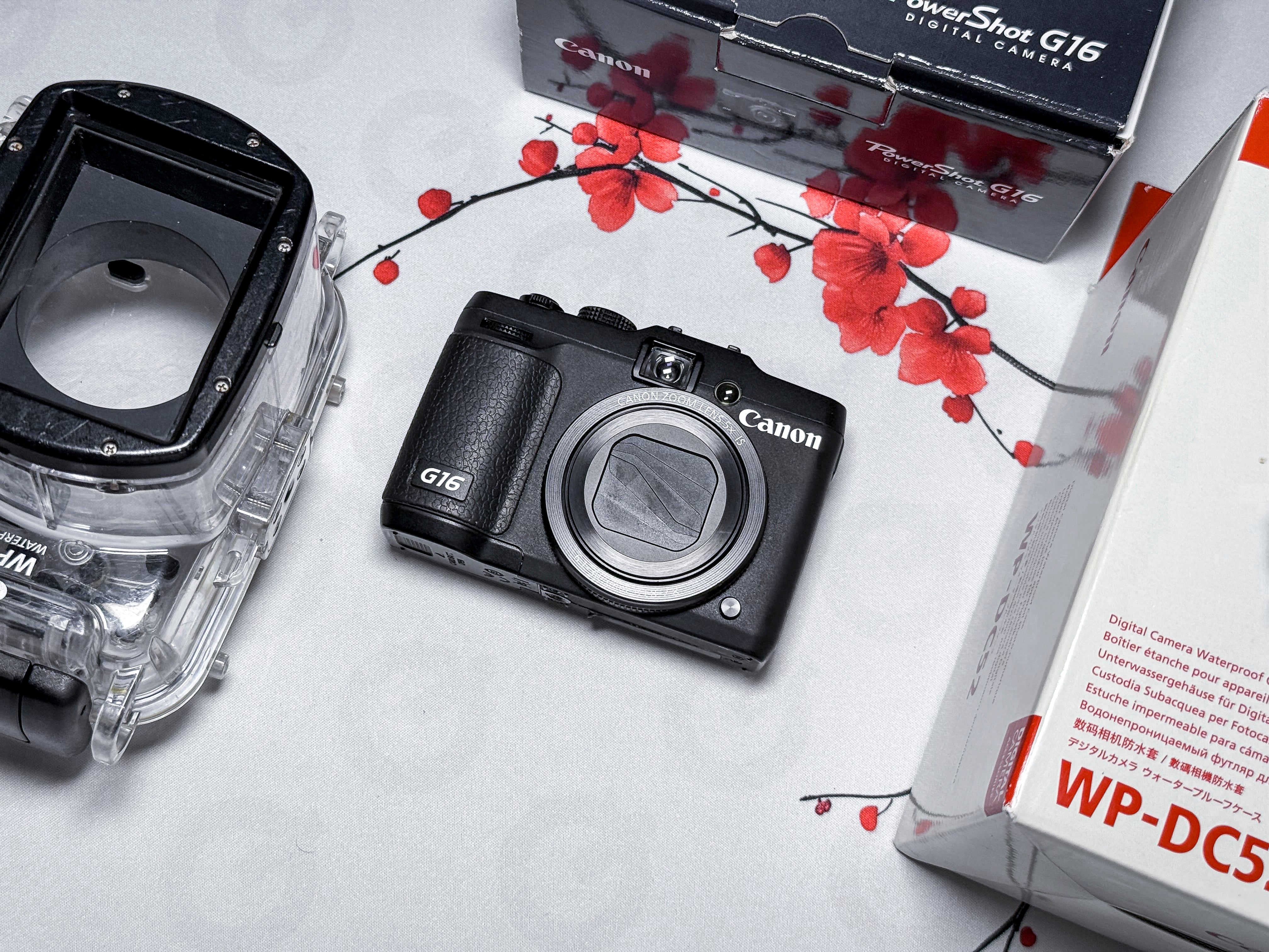 Canon G16 Powershot + WP-DC52 Waterproof Case 5x Zoom - 1 Year Warranty