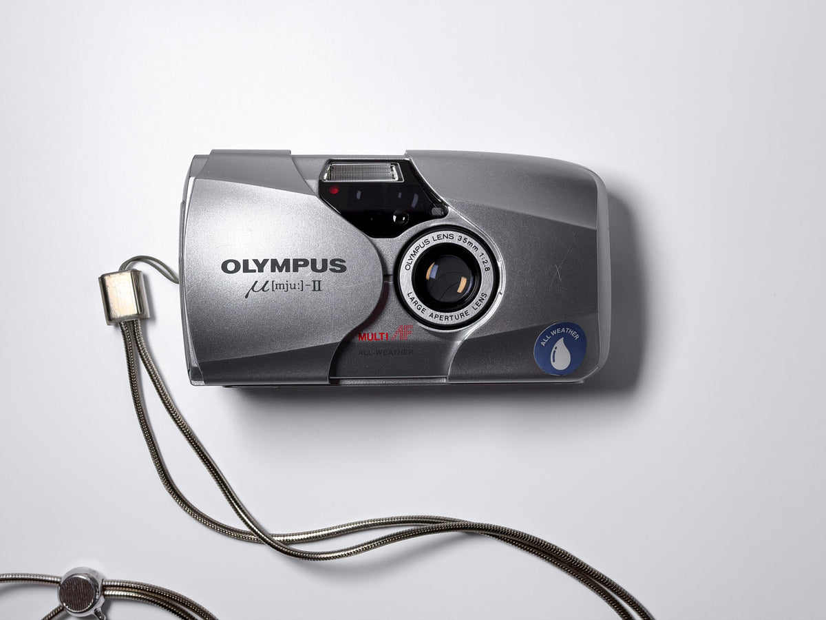 Olympus Mju II Rare SILVER Limited Edition 35mm Compact Camera - Film Tested