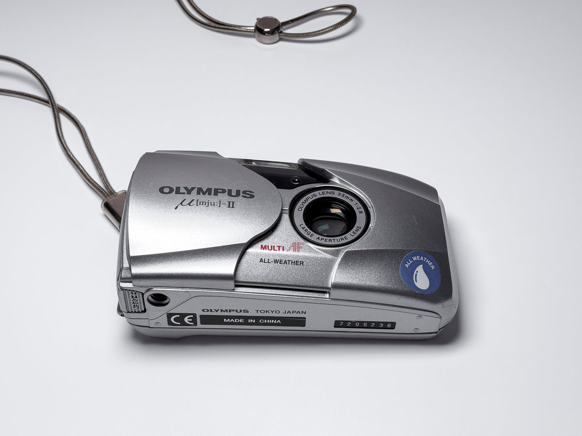 Olympus Mju II Rare SILVER Limited Edition 35mm Compact Camera - Film Tested