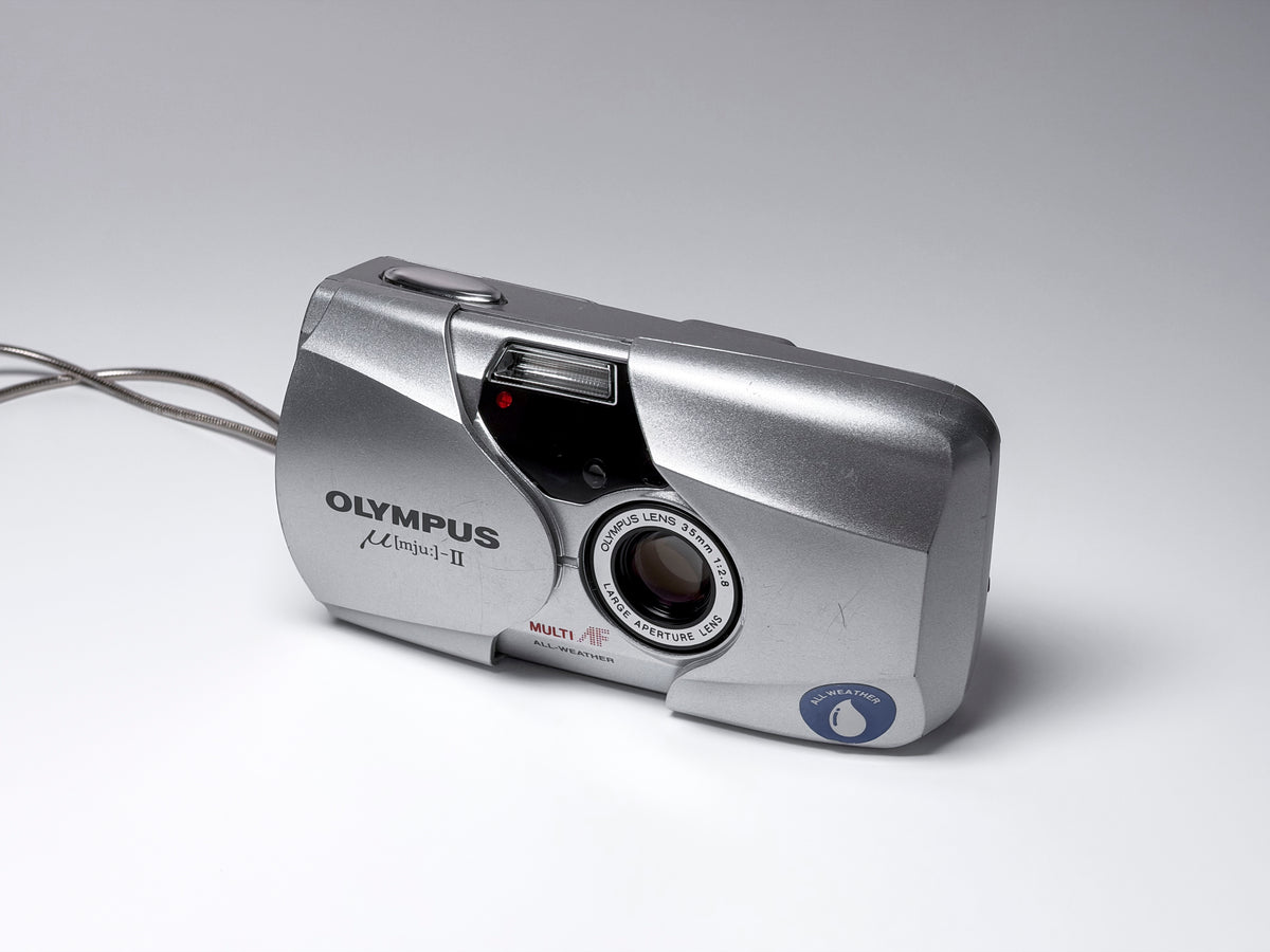 Olympus Mju II Rare SILVER Limited Edition 35mm Compact Camera - Film Tested