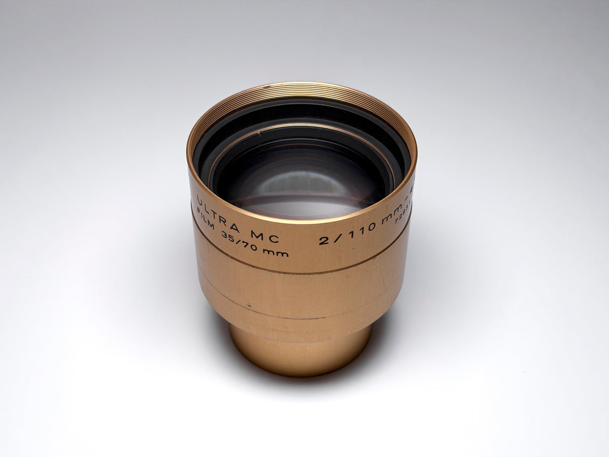 Isco Cinelux Ultra MC 110mm f/2.0 35 / 70mm Projection Lens GFX, 6x7 - Excellent