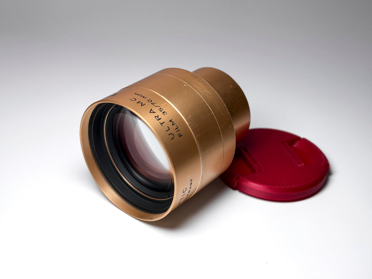 Isco Cinelux Ultra MC 110mm f/2.0 35 / 70mm Projection Lens GFX, 6x7 - Excellent