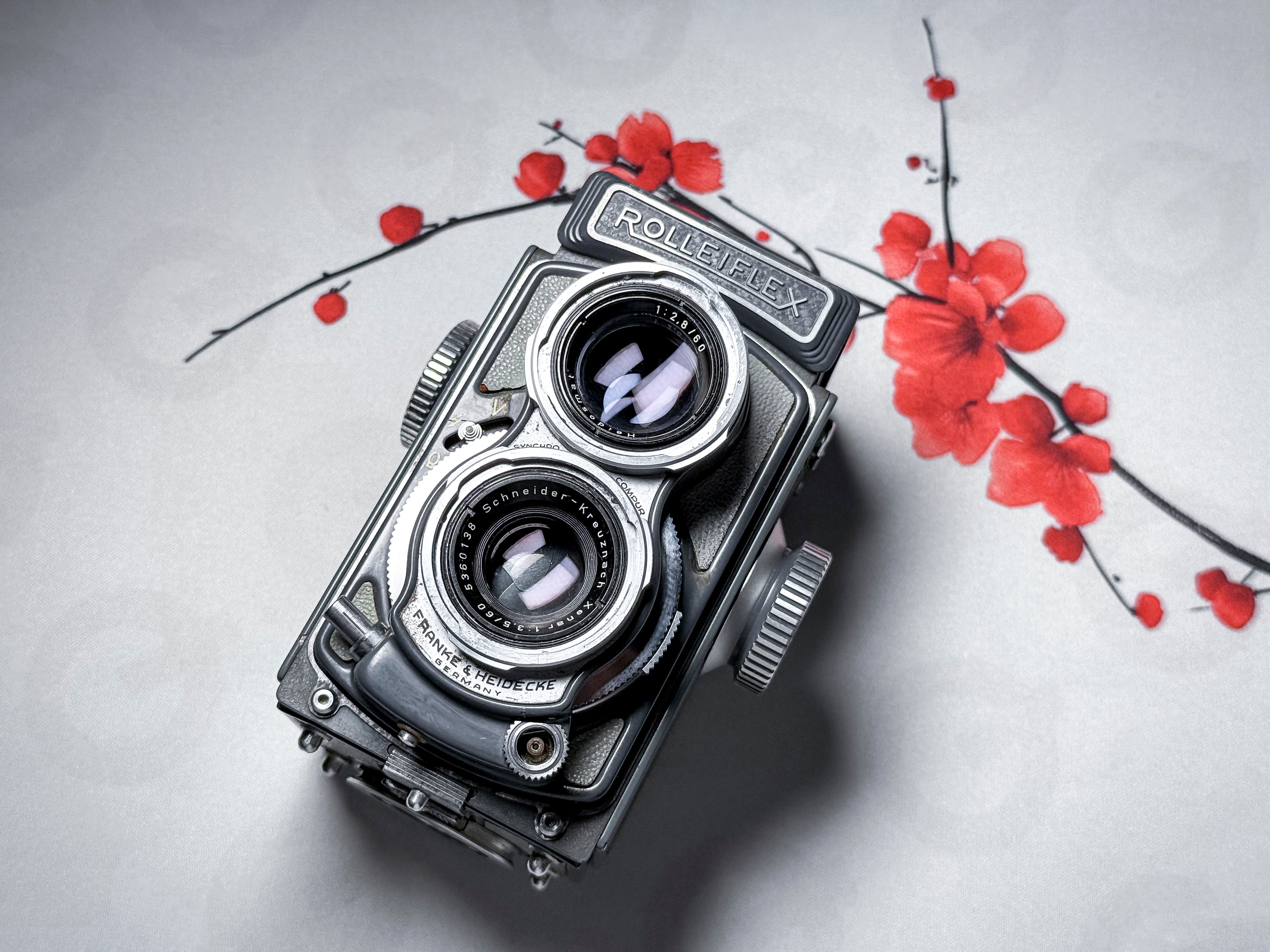Rolleiflex 4x4 Baby 60mm Zeiss Tessar with Spool - Perfectly Working