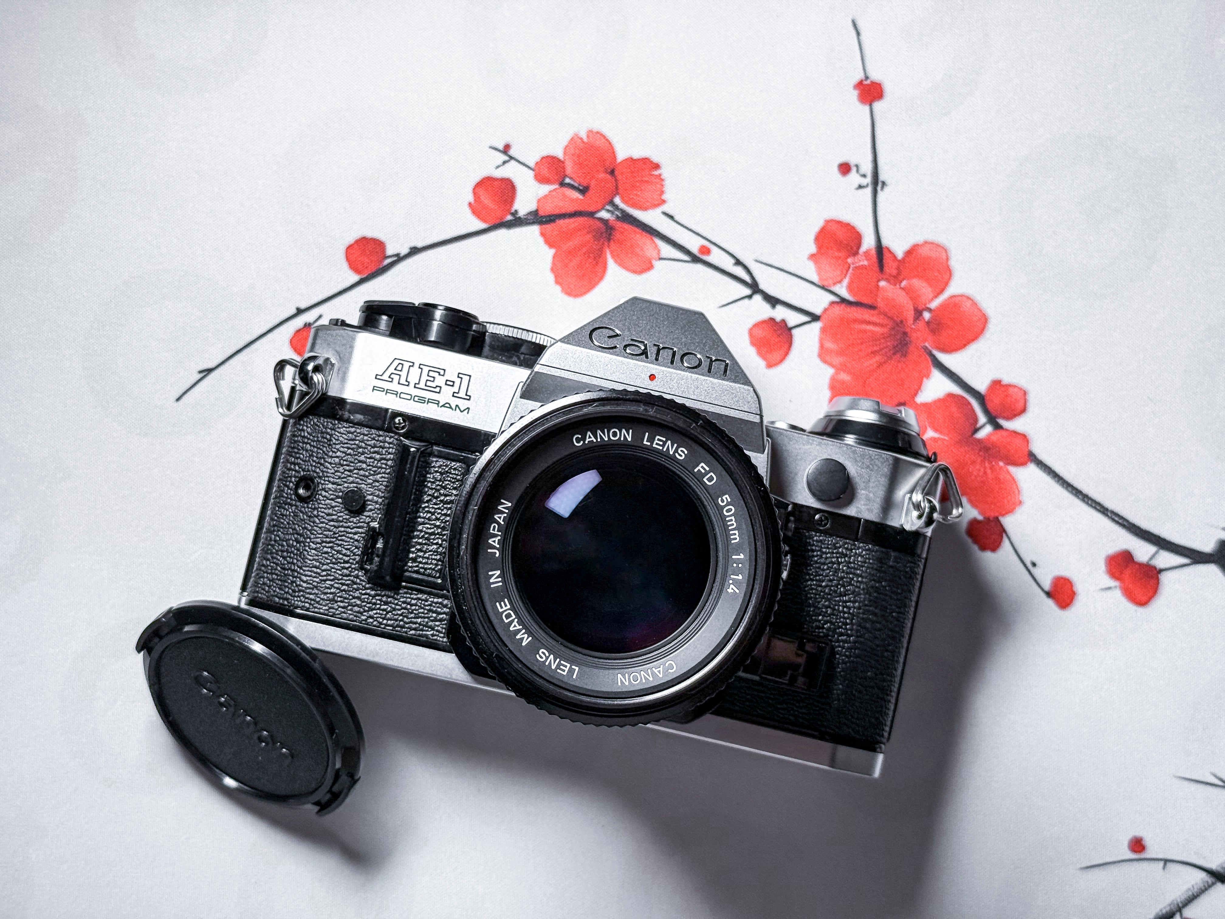 Canon AE-1 Program 35mm Film Camera + 50mm f/1.4 - Perfectly Working