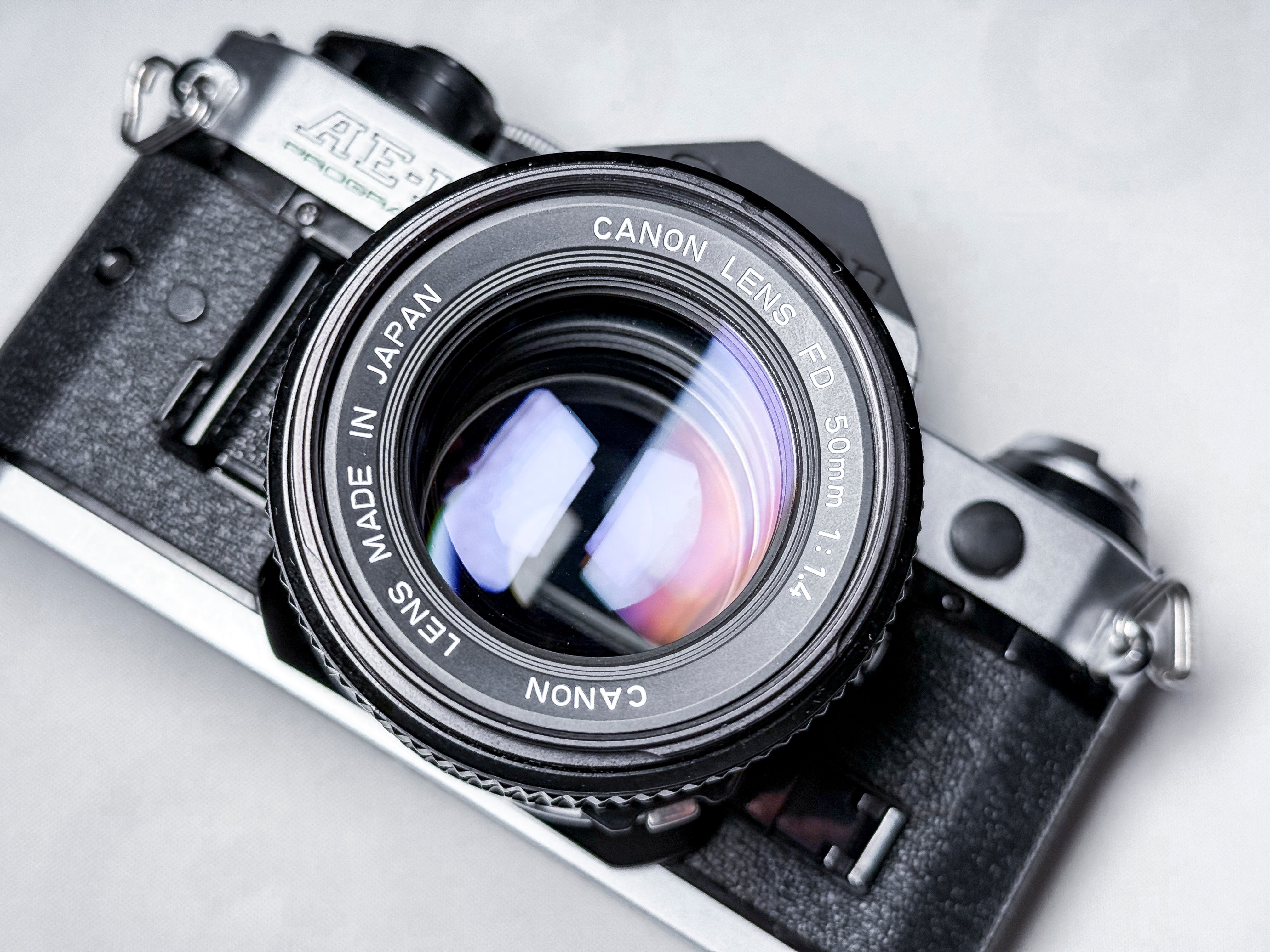 Canon AE-1 Program 35mm Film Camera + 50mm f/1.4 - Perfectly Working
