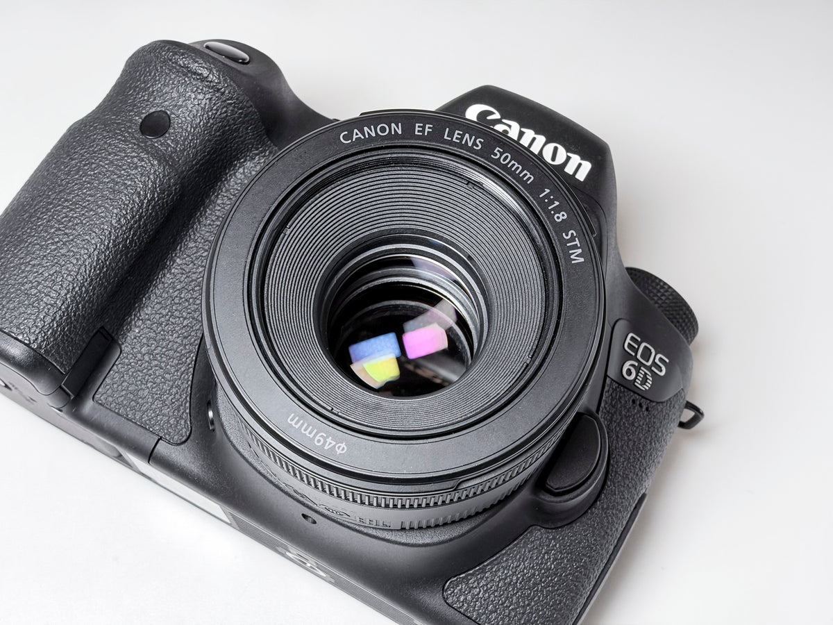 Canon EOS 6D + 50mm STM Full Frame DSLR - 1 Year Warranty, New, Only 100 shutter