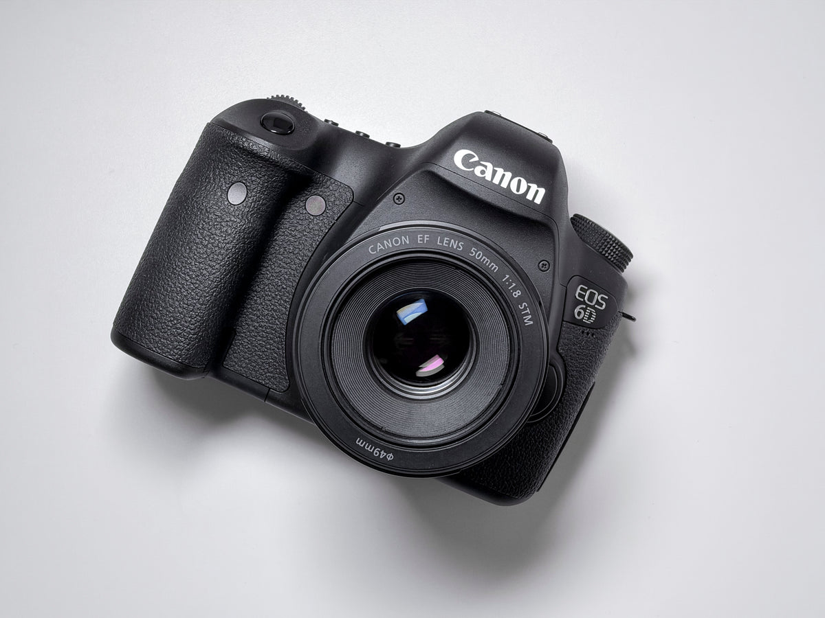 Canon EOS 6D + 50mm STM Full Frame DSLR - 1 Year Warranty, New, Only 100 shutter