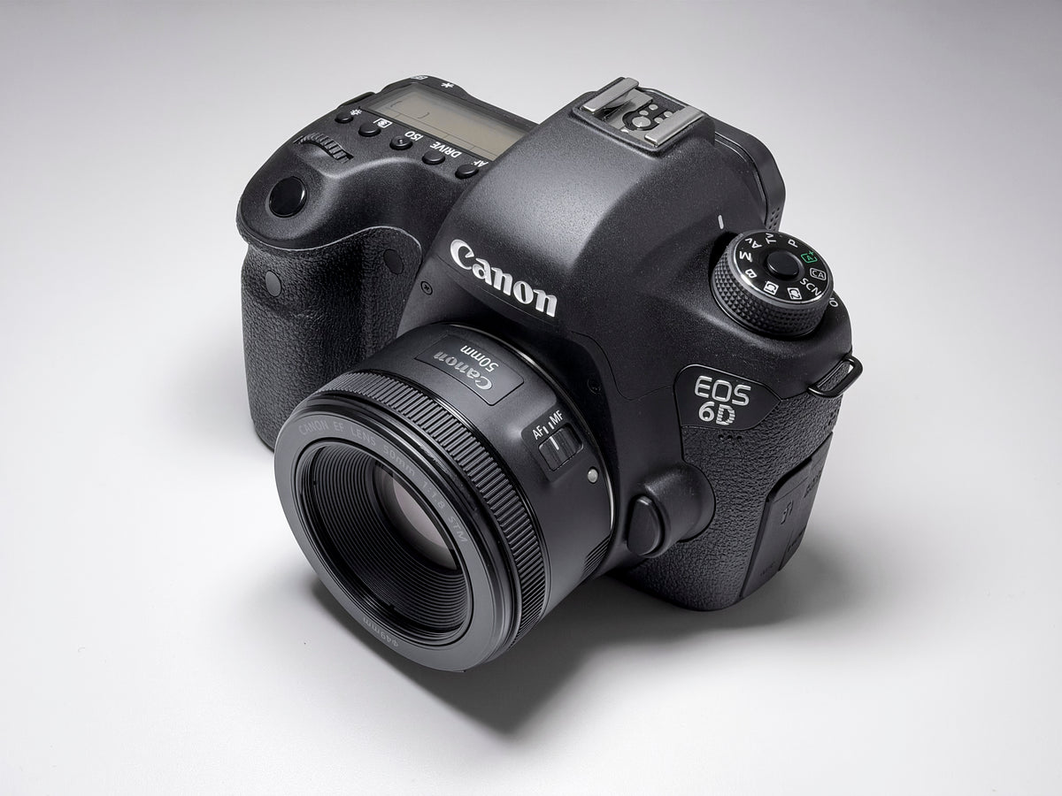 Canon EOS 6D + 50mm STM Full Frame DSLR - 1 Year Warranty, New, Only 100 shutter
